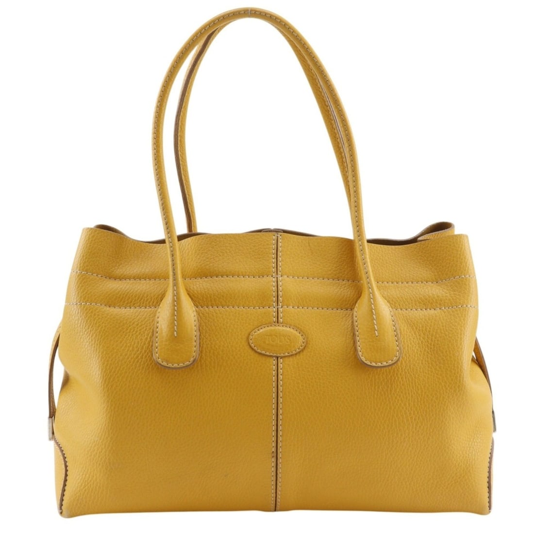 Tod's D-Bag Tote Bag, Leather, Yellow, A4 Size, Women's (1 of 18)