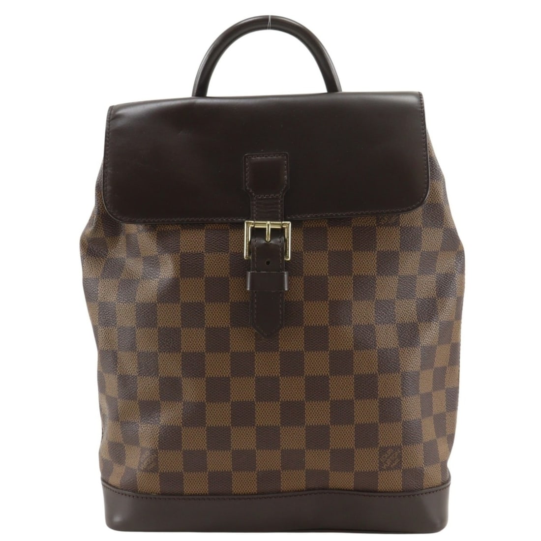Louis Vuitton Soho Backpack/Daypack Bag N51132 Damier Canvas 1998 Brown TH1908 A5 Belt Buckle (1 of 18)