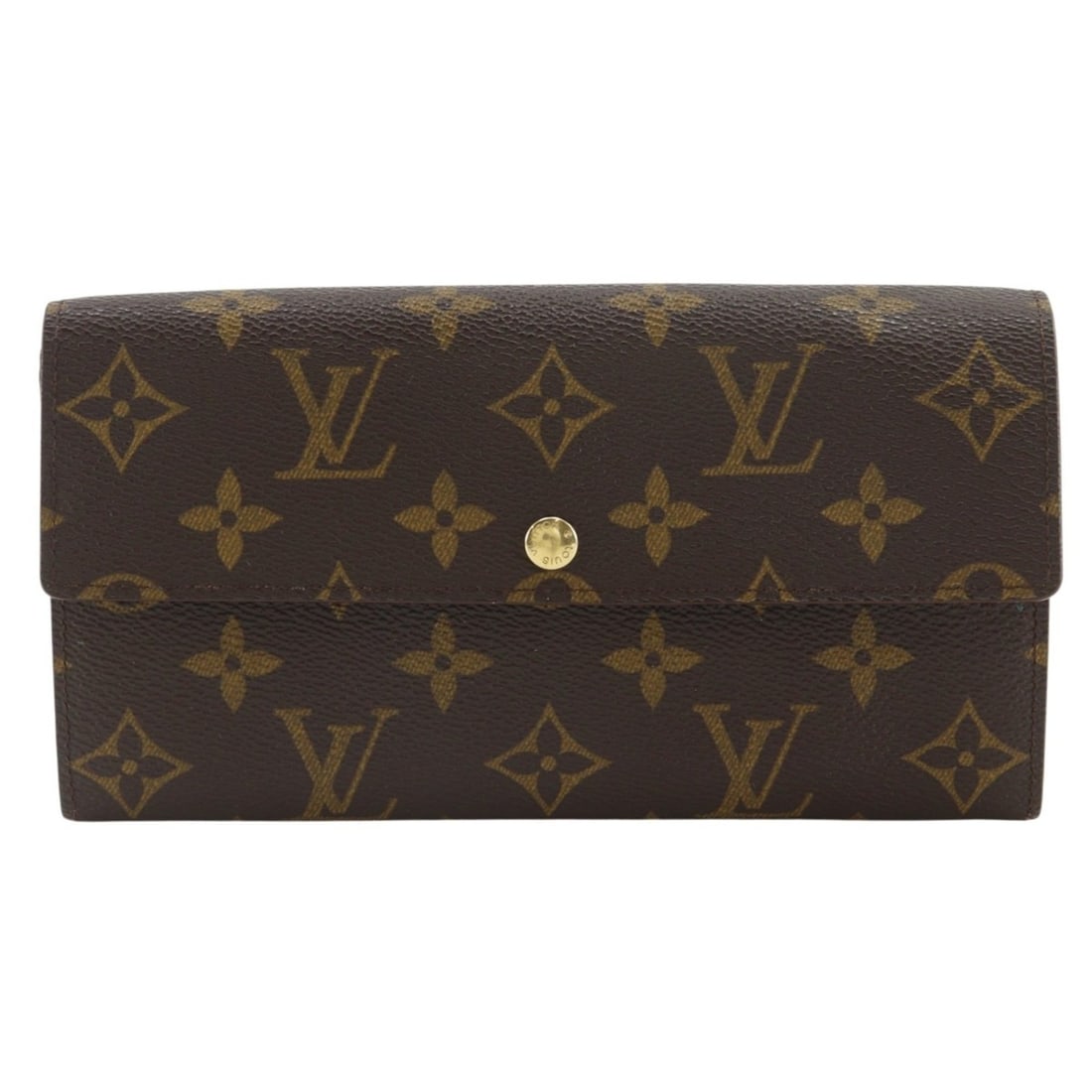 Louis Vuitton Portefeuille Sarah Long Wallet, Older Model M61734, Monogram Canvas, 1999, Brown,: --- Catalog ---Category: SizeWeight: 165g / 5.82oz.Size (HxWxD): 11cm x 19cm x 2cm / 4.33'' x 7.48'' x 0.78''Category: DesignType: Long wallet (bi-fold)Color: Brown, MonogramGender: UnisexMaterial: Mo
