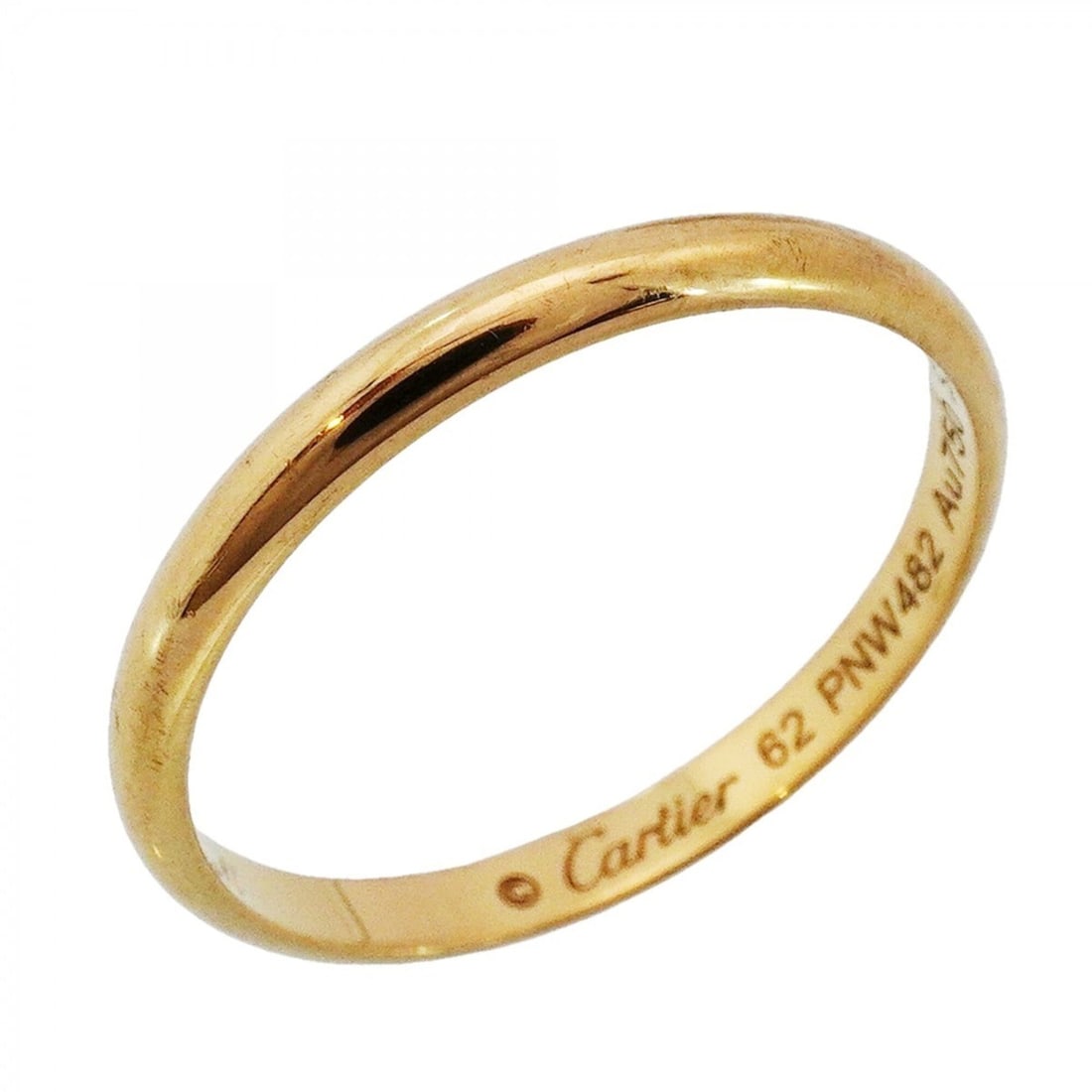 Cartier Classic Wedding Ring, 18K Yellow Gold, Size 62, Men's, P2847935: --- Catalog ---Category: SizeUS Size: 10.5Brand Size: 62Category: DesignType: Band ringGender: MenMaterial: Yellow gold (18K)Category: GeneralBrand: Cartier--- Item List ---Section: ConditionRanking: 