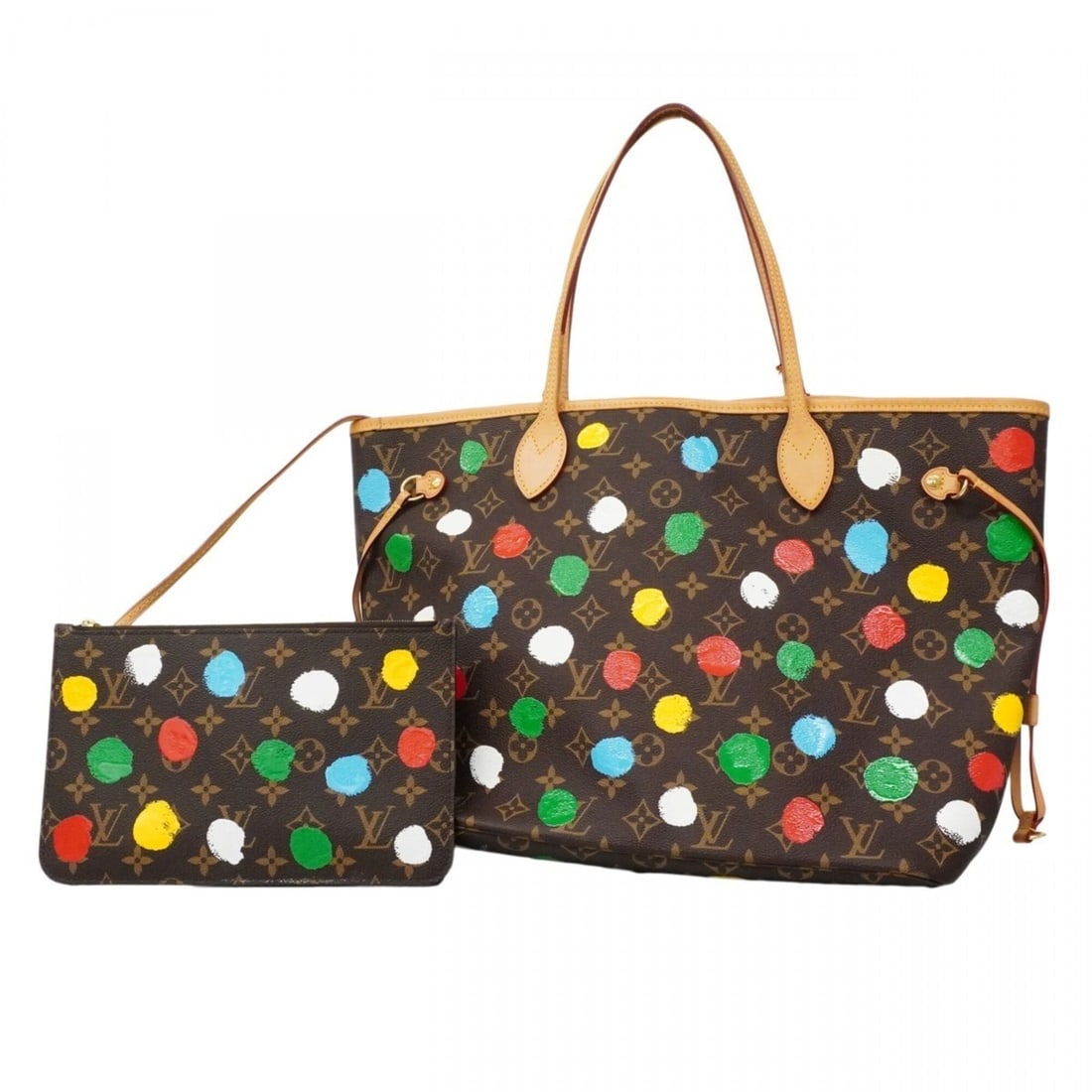 Louis Vuitton Monogram Neverfull MM Tote Bag M46381 Brown Multicolor Yayoi Kusama Collaboration: --- Catalog ---Category: SizeSize (HxWxD): 29cm x 32.5cm x 16.5cm / 11.41'' x 12.79'' x 6.49''Category: DesignType: Tote bagColor: Brown, Multi-colorGender: WomenCategory: GeneralMPN: M46381Brand: Lou