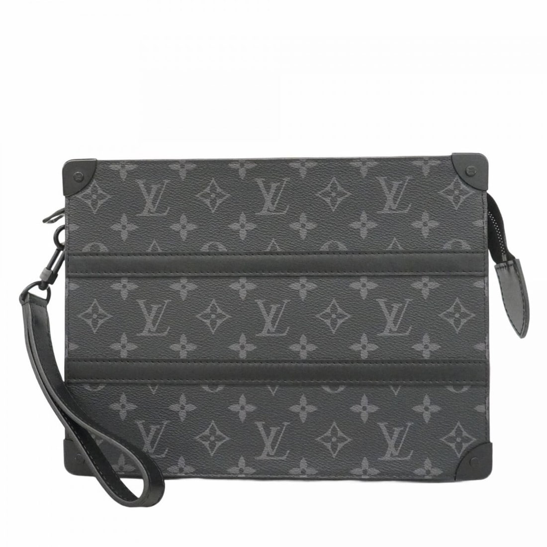 Louis Vuitton Monogram Eclipse Trunk Pochette Clutch Bag M45937 Black Men's: --- Catalog ---Category: SizeSize (HxWxD): 21cm x 28cm x 4cm / 8.26'' x 11.02'' x 1.57''Category: DesignType: Clutch bagColor: BlackGender: MenCategory: GeneralMPN: M45937Brand: Louis Vuitton--- Item 