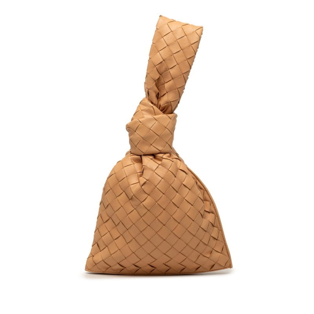 Bottega Veneta Mini The Twist Handbag, Beige Leather, Women's. (1 of 7)
