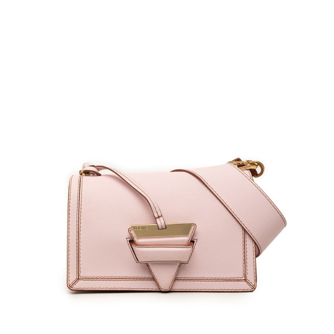 Loewe Barcelona Chain Shoulder Bag Crossbody Pink Leather Women's LOEWE: --- Catalog ---Category: SizeSize (HxWxD): 16cm x 24cm x 9cm / 6.29'' x 9.44'' x 3.54''Category: DesignType: Shoulder bagColor: PinkGender: WomenMaterial: Leather Category: GeneralBrand: Loewe--- Item