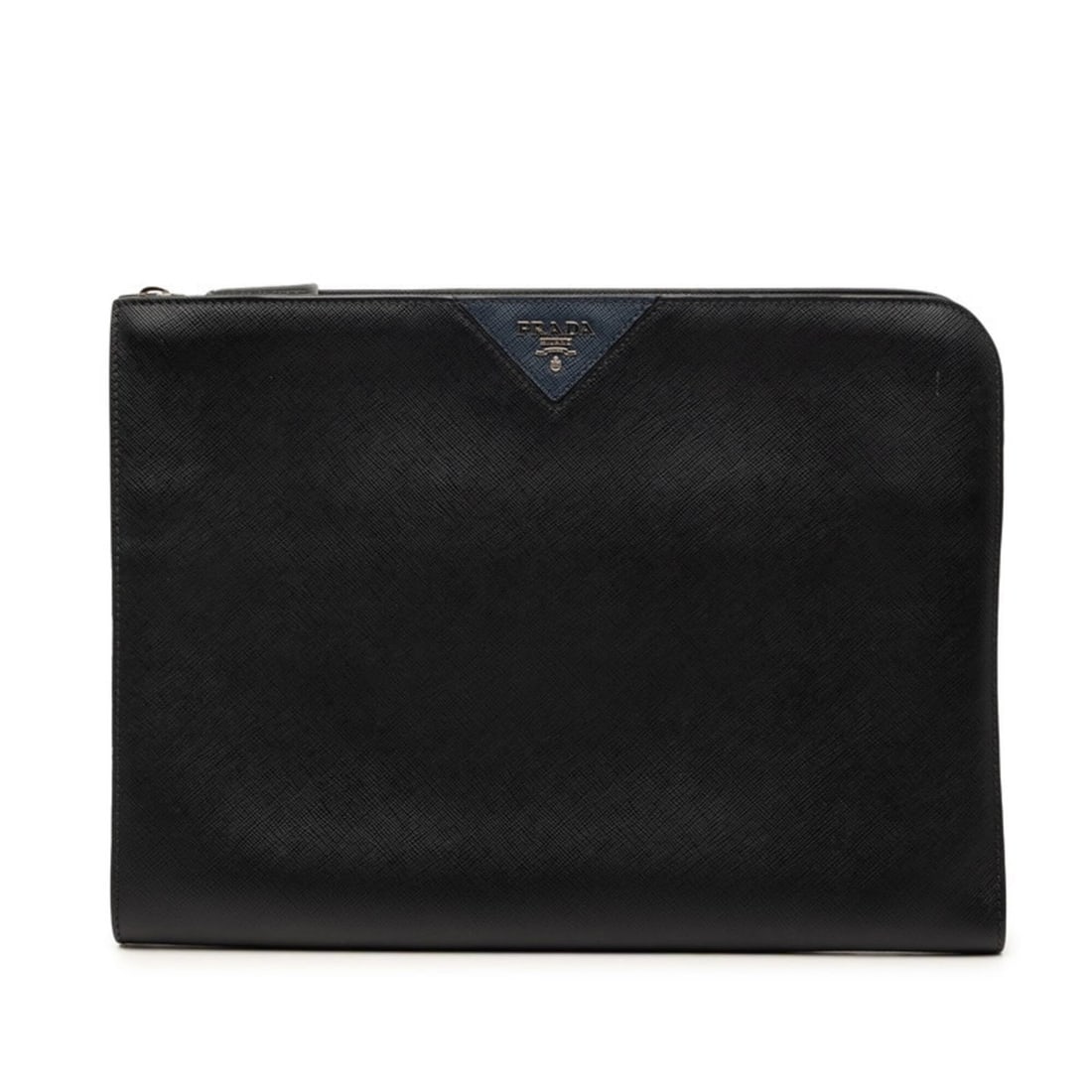 Prada Clutch Bag, Second L-shaped Zipper, 2VN003, Nero Black Saffiano Leather, Men's, PRADA: --- Catalog ---Category: SizeSize (HxWxD): 24cm x 33cm x 3cm / 9.44'' x 12.99'' x 1.18''Category: DesignType: Clutch bagColor: BlackGender: MenMaterial: Leather Category: GeneralMPN: 2VN003Brand: Prad