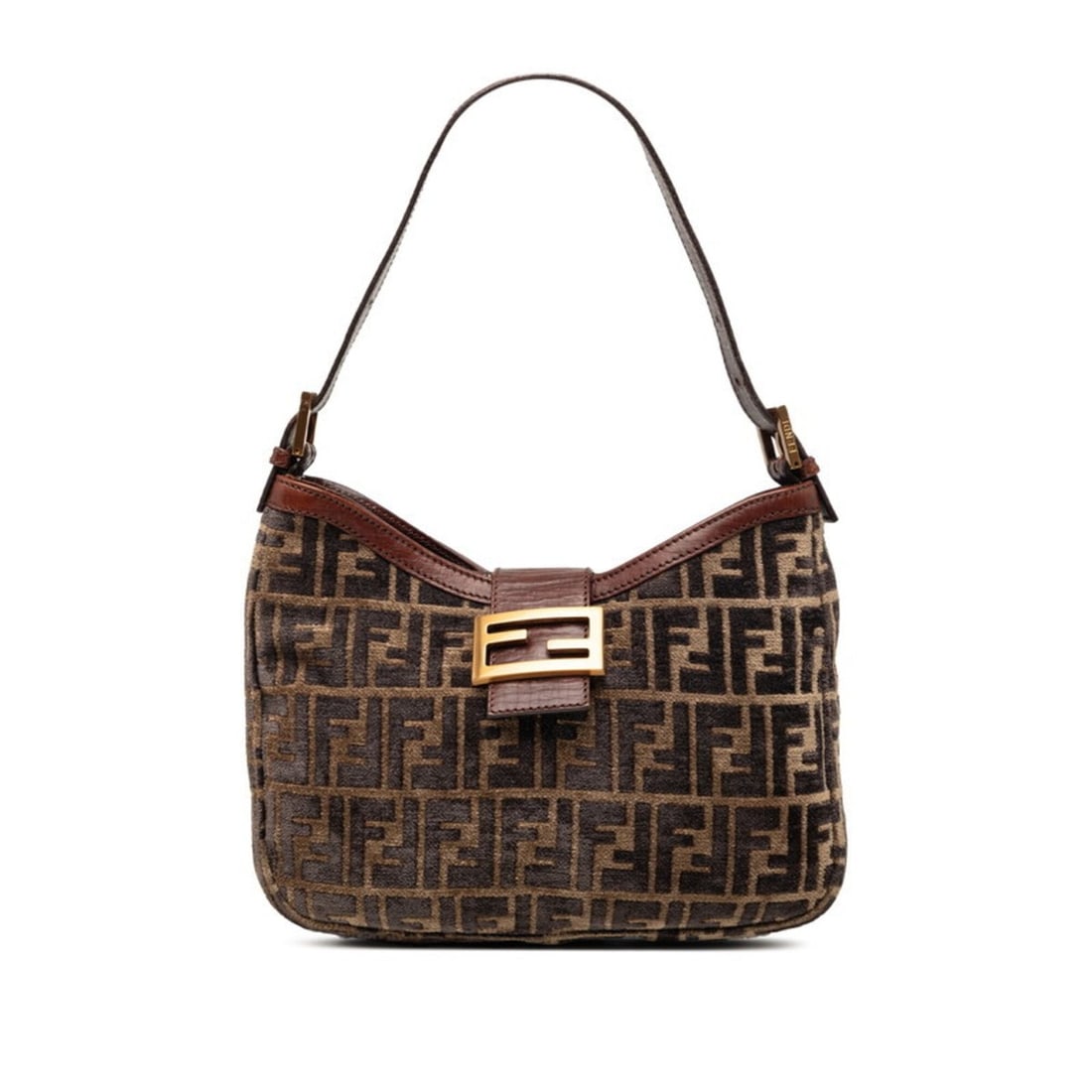 Fendi Zucca Mamma Bucket Shoulder Bag, One-Shoulder, 8BR036, Brown Velour Leather, Women's FENDI: --- Catalog ---Category: SizeSize (HxWxD): 17cm x 26.5cm x 6.5cm / 6.69'' x 10.43'' x 2.55''Category: DesignType: Shoulder bagColor: BrownGender: WomenMaterial: Leather Category: GeneralMPN: 8BR036Bra