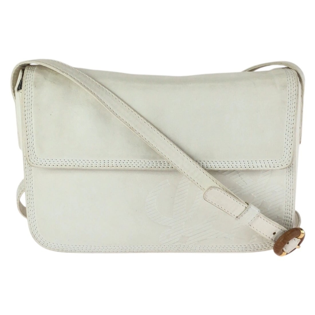 LOEWE Anagram White Off-White Leather Shoulder Bag/Pouch for Women: --- Catalog ---Category: SizeSize (HxWxD): 16cm x 21.5cm x 4.5cm / 6.29'' x 8.46'' x 1.77''Category: DesignType: Pochette, Shoulder bagColor: Off-white, WhiteGender: WomenMaterial: Leather Category: G