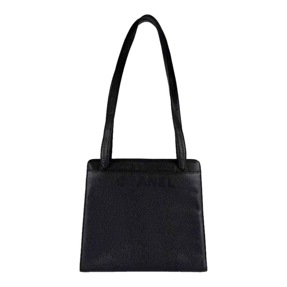Chanel CHANEL Shoulder Bag, Caviar Leather, Black, Women's z9706: --- Catalog ---Category: SizeSize (HxWxD): 27cm x 30cm x 10cm / 10.62'' x 11.81'' x 3.93''Category: DesignType: Shoulder bagColor: BlackGender: WomenMaterial: Grained Calfskin Category: GeneralBrand: 