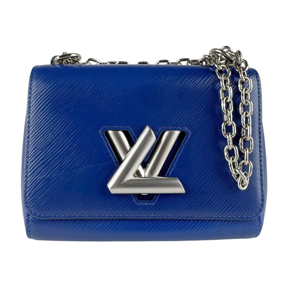 Louis Vuitton LOUIS VUITTON Shoulder Bag Epi Twist PM Leather Metal Blue Silver Women's M41872 z9645: --- Catalog ---Category: SizeSize (HxWxD): 15cm x 18cm x 8cm / 5.9'' x 7.08'' x 3.14''Category: DesignType: Shoulder bagColor: BlueGender: WomenMaterial: Epi leather , Metal Category: GeneralMPN: M418