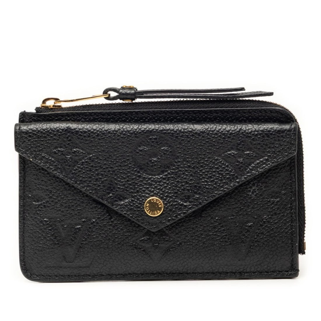 Louis Vuitton Monogram Empreinte Porte Cartes Rect Verzo Wallet/Coin Case/Card Case/Fragment Case: --- Catalog ---Category: SizeSize (HxWxD): 8cm x 13cm x 1.5cm / 3.14'' x 5.11'' x 0.59''Category: DesignType: Coin purse/coin caseColor: Black, NoirGender: WomenMaterial: Leather Category: GeneralBran