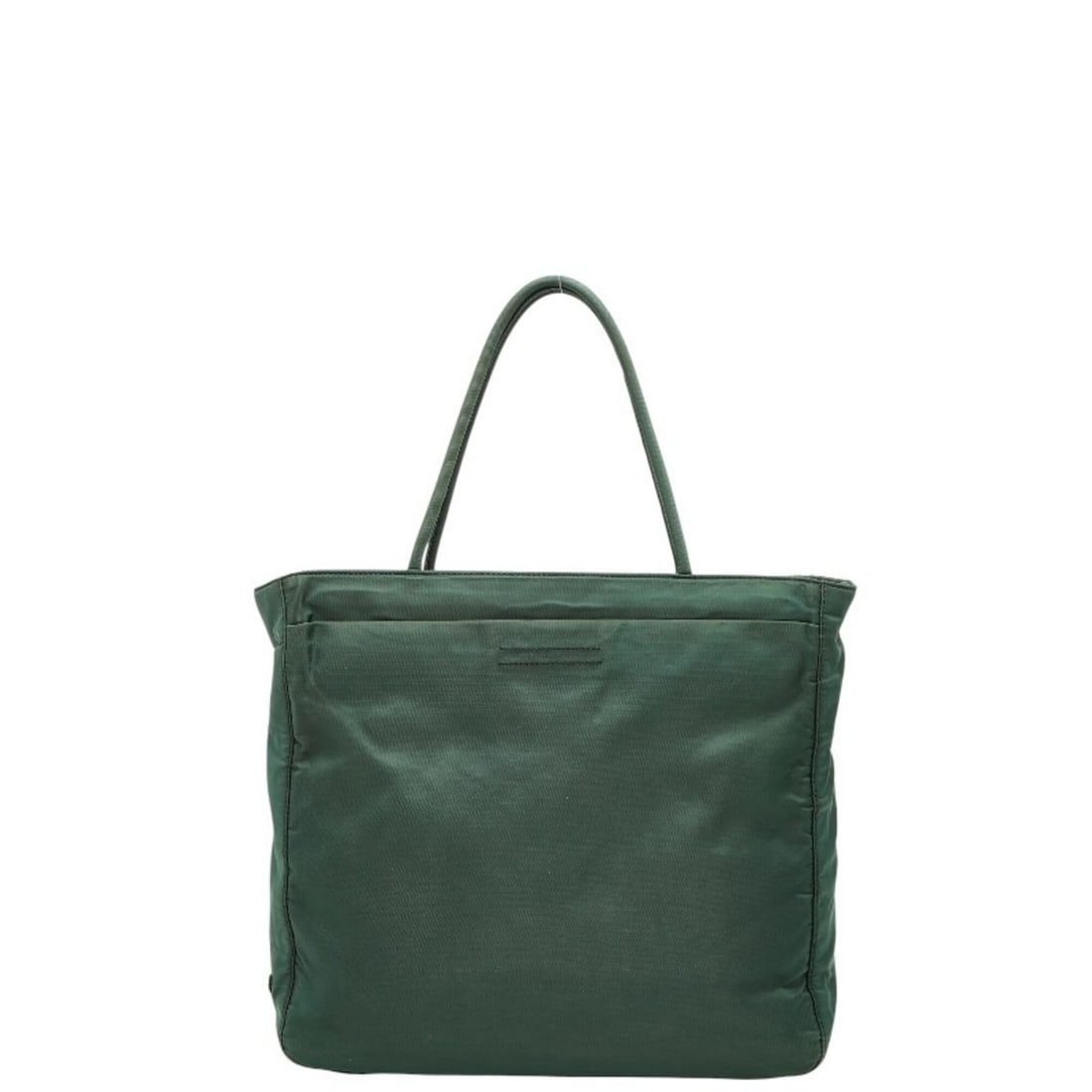 Prada Triangle Logo Plate Handbag, Green Nylon, Women's PRADA: --- Catalog ---Category: SizeSize (HxWxD): 25cm x 29cm x 9cm / 9.84'' x 11.41'' x 3.54''Category: DesignType: HandbagColor: GreenGender: WomenMaterial: Nylon Category: GeneralBrand: Prada--- Item List