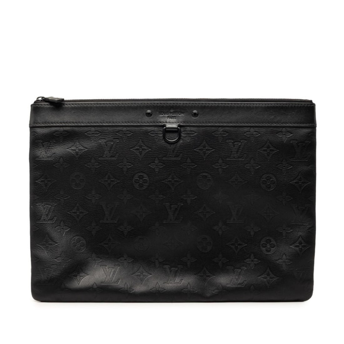 Louis Vuitton Monogram Shadow Pochette Discovery Clutch Bag M62903 Noir Black Leather Men's LOUIS: --- Catalog ---Category: SizeSize (HxWxD): 25cm x 35cm x 1cm / 9.84'' x 13.77'' x 0.39''Category: DesignType: Clutch bagColor: Black, NoirGender: MenMaterial: Leather Category: GeneralBrand: Louis