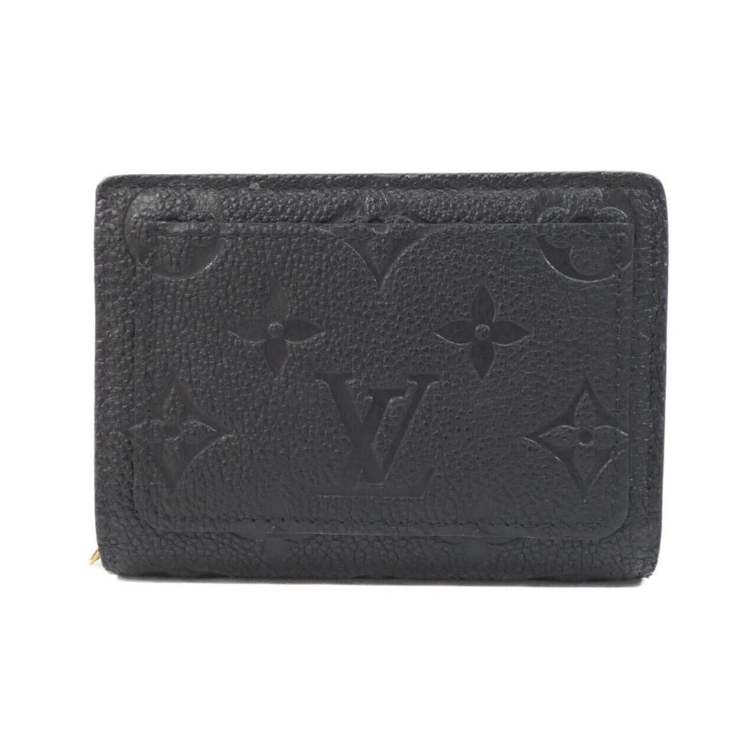 Louis Vuitton Monogram Empreinte Portefeuille Claire M80151 Wallet: --- Catalog ---Category: SizeSize (HxWxD): 9cm x 11cm x 3cm / 3.54'' x 4.33'' x 1.18''Category: DesignType: Wallet (bi-fold)Color: BlackGender: Women,MenMaterial: Leather Leather/Fur Type: Calf