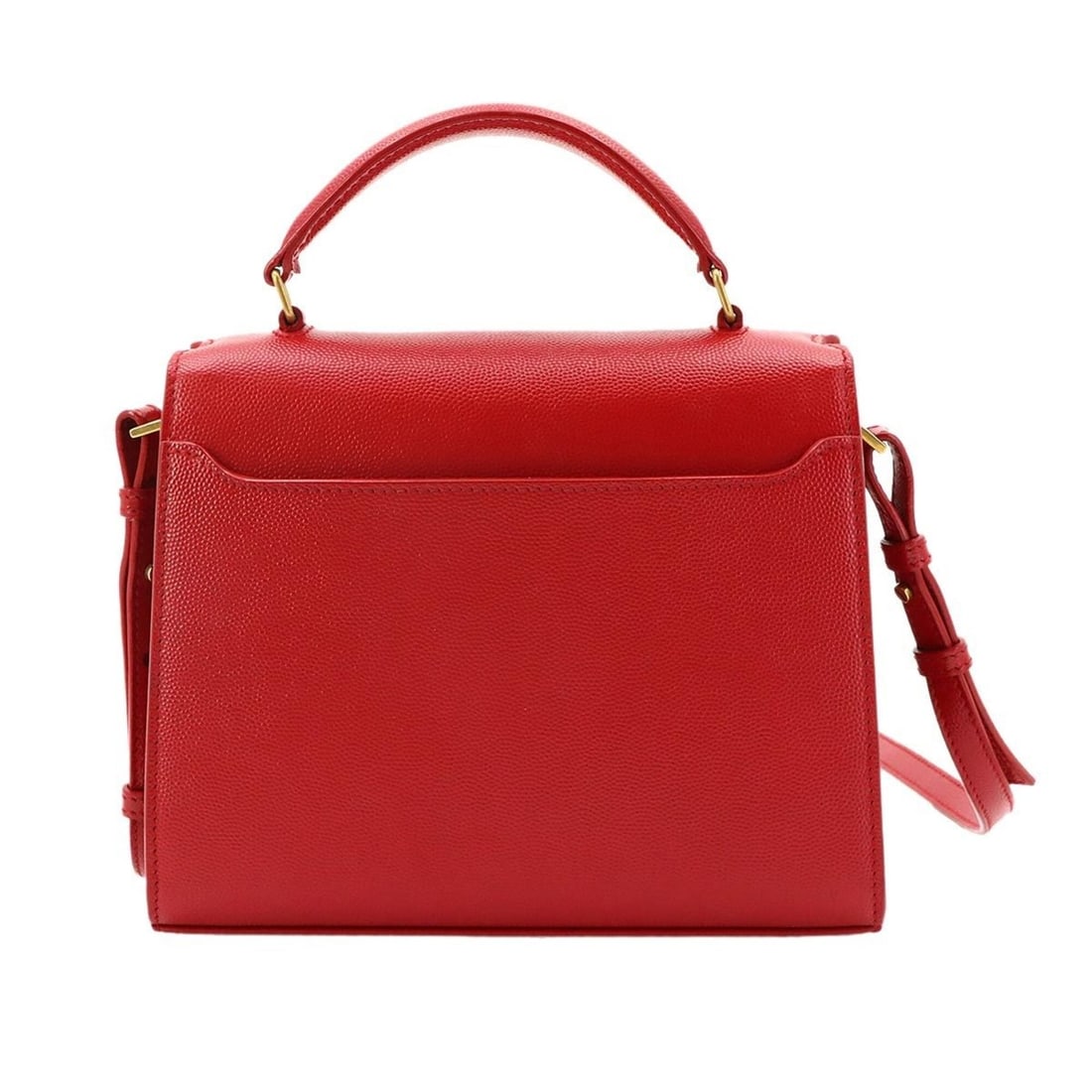 Saint Laurent Cassandra Mini 2-way Hand/Shoulder Handbag, Leather, Red, 602716 Bag: --- Catalog ---Category: SizeSize (HxWxD): 16cm x 20cm x 7.5cm / 6.29'' x 7.87'' x 2.95''Category: DesignType: HandbagColor: Red colorGender: WomenMaterial: Leather Category: GeneralMPN: 602716Brand: