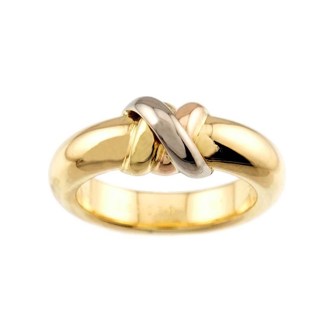 Cartier Thread #51 Ring, 18K Yellow Gold, White Pink Three-Color 750 Ring: --- Catalog ---Category: SizeJP Size: 11US Size: 6Category: DesignType: Band ringColor: Pink gold, White gold, Yellow goldGender: WomenMaterial: Pink gold (18K), White gold (18K), Yellow gold (18K)Cat