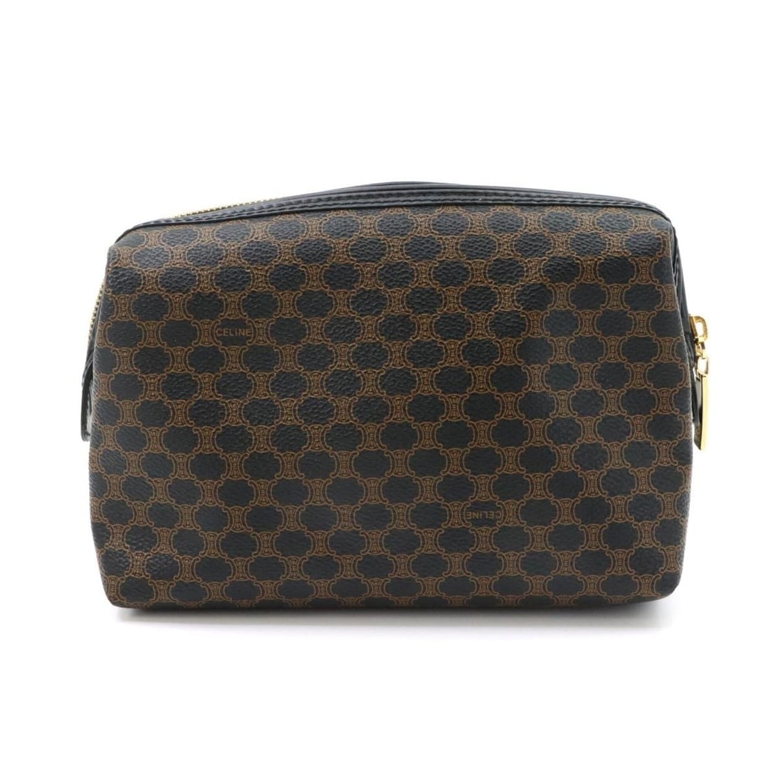 Celine Macadam Pouch - Leather, Black, Gold Hardware (1 of 8)