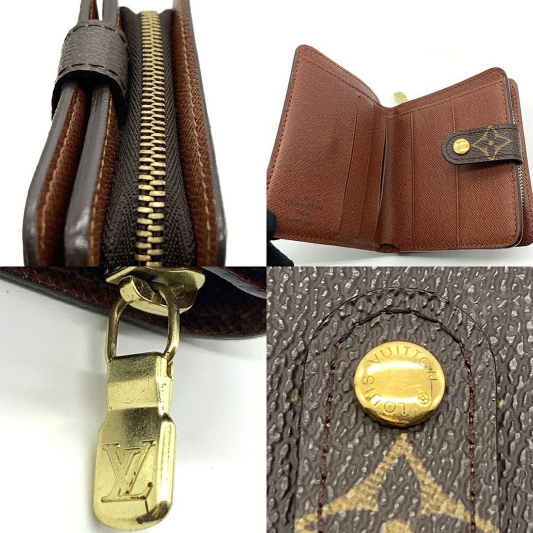 Louis Vuitton Monogram Canvas Compact Zip Wallet - 4