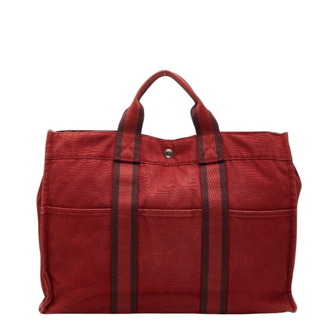 Hermes Fourre-Tout Tote MM Handbag Bag Red Canvas Women's HERMES: --- Catalog ---Category: SizeSize (HxWxD): 30cm x 42cm x 10cm / 11.81'' x 16.53'' x 3.93''Category: DesignType: Handbag, Tote bagColor: Red colorGender: WomenMaterial: Canvas Category: GeneralBrand: H