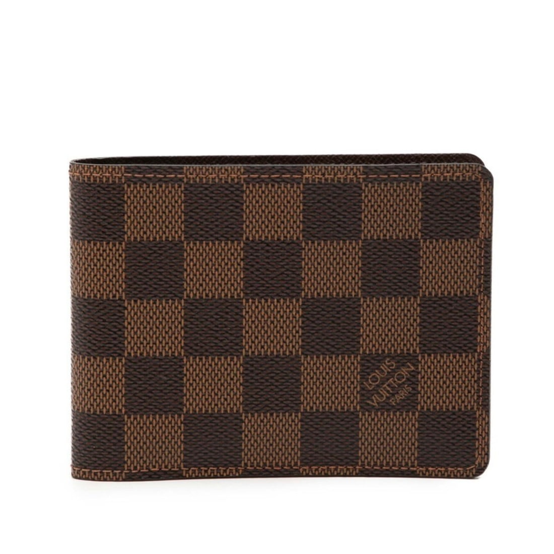 Louis Vuitton Damier Portefeuille Multiple Bi-fold Wallet N60895 Brown Leather Women's LOUIS VUITTON: --- Catalog ---Category: SizeSize (HxWxD): 9cm x 12cm x 1.5cm / 3.54'' x 4.72'' x 0.59''Category: DesignType: Wallet (bi-fold)Color: BrownGender: WomenMaterial: PVC , Leather Category: GeneralMPN: N60