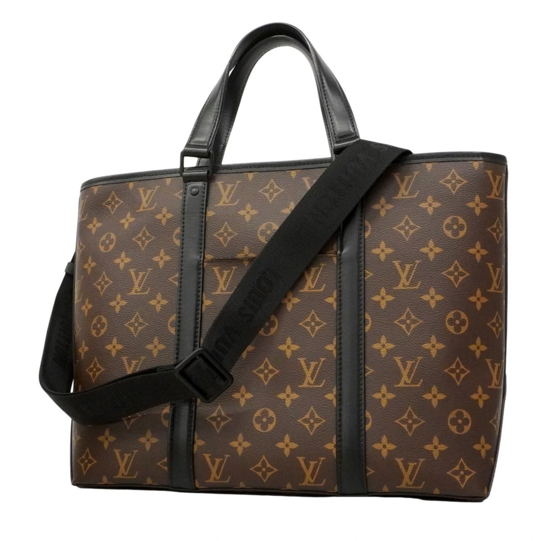 Louis Vuitton Monogram Macassar Weekend Tote PM M45734 Brown Noir 2-way bag for men: --- Catalog ---Category: SizeSize (HxWxD): 29cm x 35.5cm x 13cm / 11.41'' x 13.97'' x 5.11''Category: DesignType: Tote bagColor: Brown, NoirGender: MenCategory: GeneralMPN: M45734Brand: Louis Vuitton-