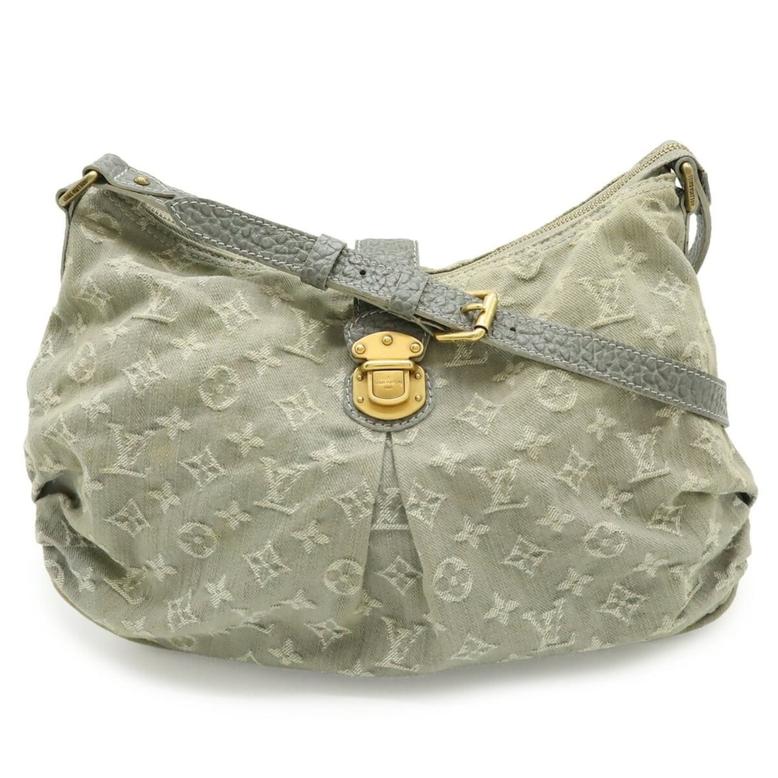 LOUIS VUITTON Louis Vuitton Monogram Denim Slightly Shoulder Bag, Grey M95834: --- Catalog ---Category: SizeSize (HxWxD): 25cm x 40cm x 8cm / 9.84'' x 15.74'' x 3.14''Category: DesignType: Shoulder bagColor: GrisGender: WomenMaterial: Monogram Denim Category: GeneralBrand: Louis