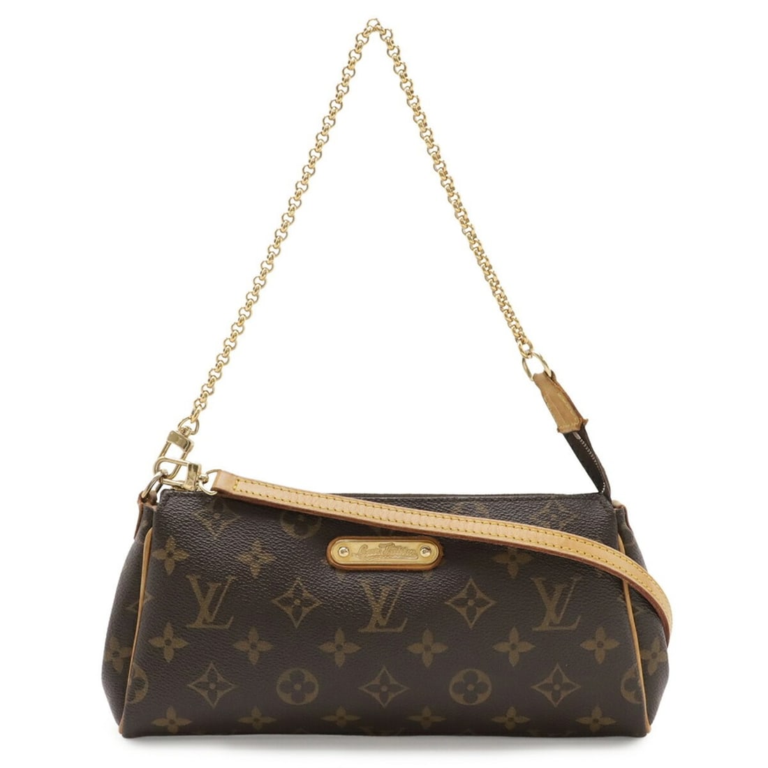 LOUIS VUITTON Louis Vuitton Monogram Eva Handbag Pouch - Bag Shoulder M95567: --- Catalog ---Category: SizeSize (HxWxD): 12.5cm x 25.5cm x 4.5cm / 4.92'' x 10.03'' x 1.77''Category: DesignType: Handbag, Pouch, Shoulder bagColor: BrownGender: WomenMaterial: Monogram , Canvas , P