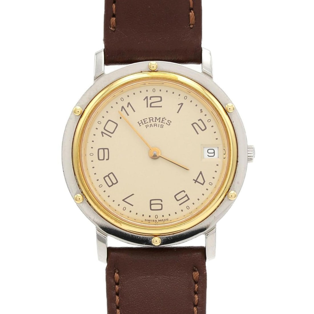 Hermes Clipper Combination SSxGP Quartz Watch (1 of 6)