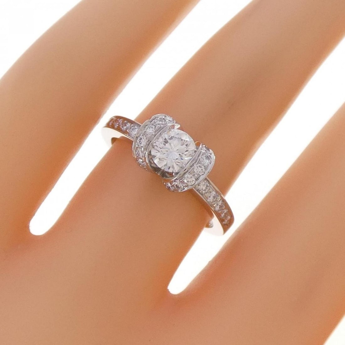 Tiffany Ribbon Ring 0.42CT - 5