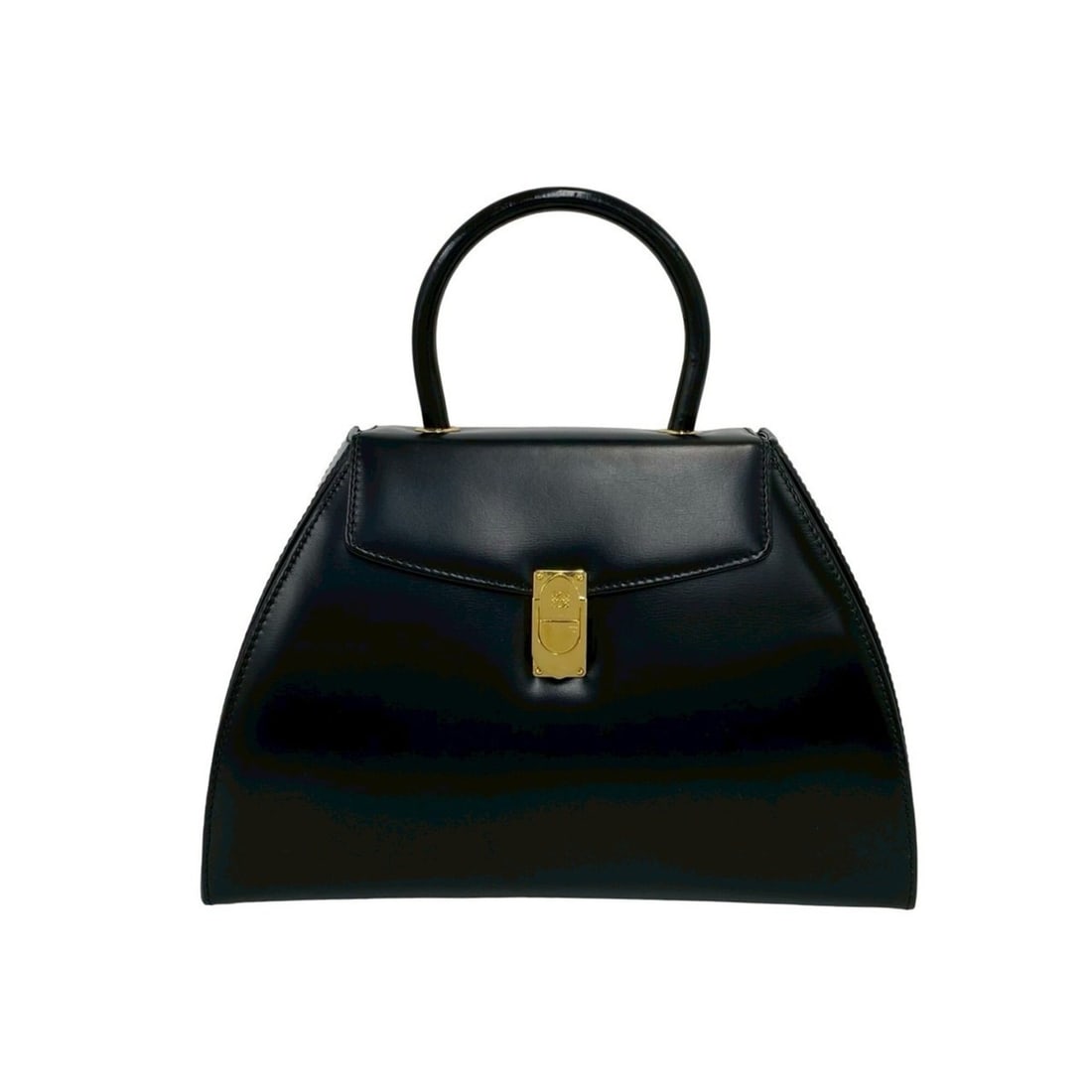 LOEWE Vintage Anagram Logo Hardware Calf Leather Handbag Mini Tote Bag Black 63974: --- Catalog ---Category: SizeSize (HxWxD): 18cm x 27cm x 16.5cm / 7.08'' x 10.62'' x 6.49''Category: DesignType: Handbag, Tote bagColor: BlackGender: WomenMaterial: Leather Category: GeneralBrand: