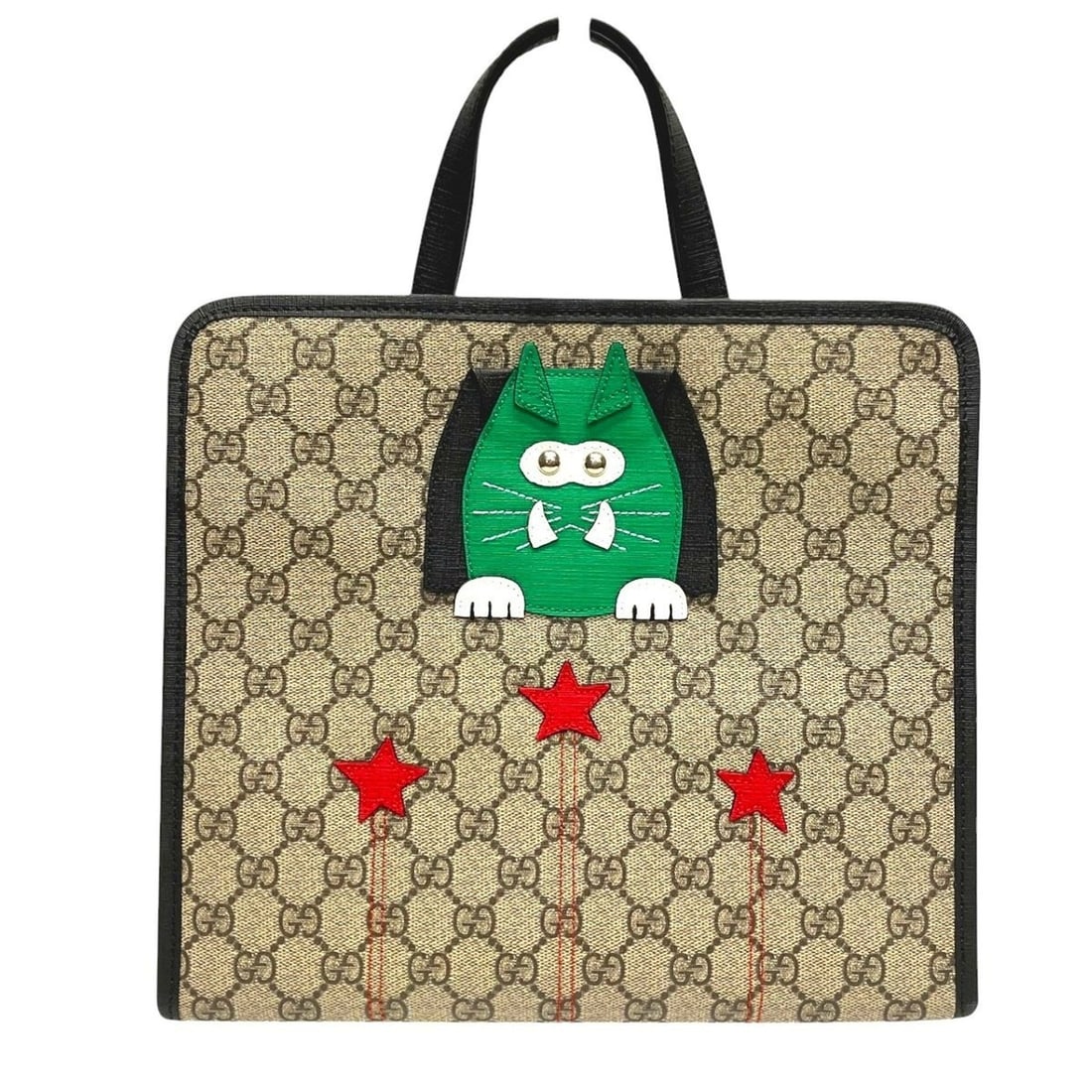 Gucci Children's Handbag Tote Bag Canvas 645290: --- Catalog ---Category: SizeSize (HxWxD): 25cm x 28cm x 9.5cm / 9.84'' x 11.02'' x 3.74''Category: DesignType: Tote bagColor: BeigeGender: Women,MenMaterial: Canvas Category: GeneralMPN: 645290Brand: