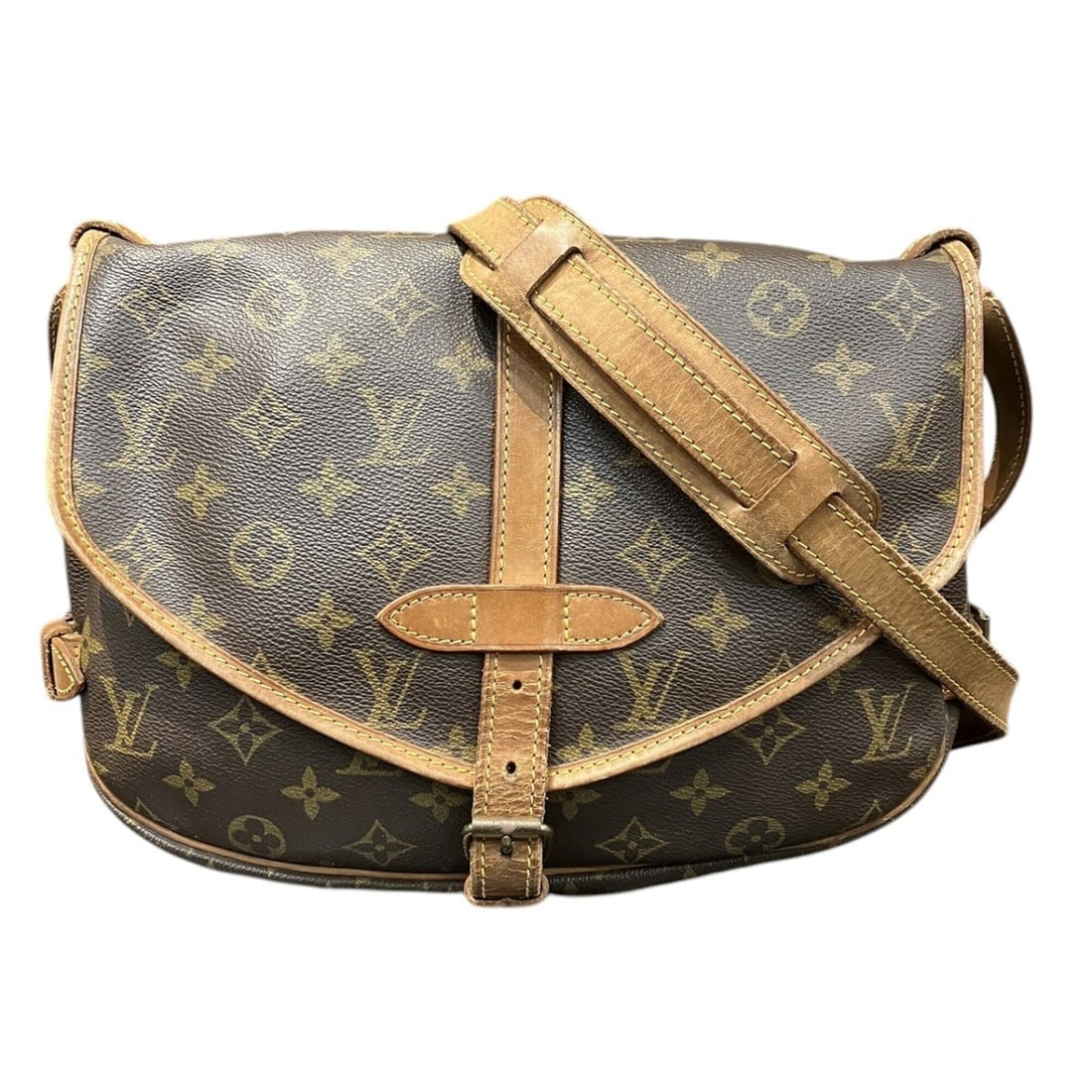Louis Vuitton Saumur 30 Shoulder Bag, Monogram Leather, M42256 (1 of 13)