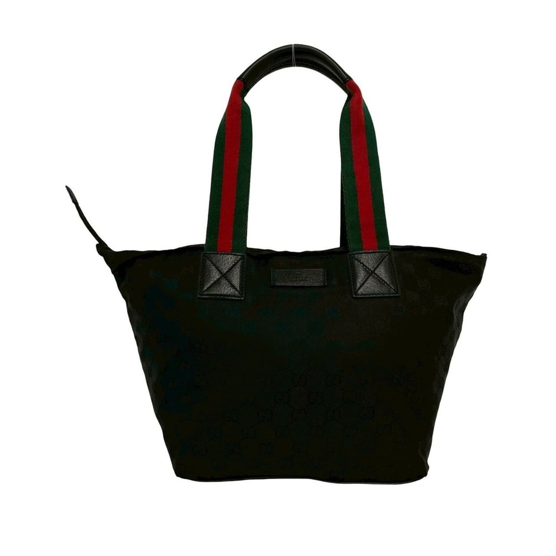 GUCCI Sherry Line GG Canvas Nylon Leather Genuine Tote Bag Handbag Black Red Green 68548: --- Catalog ---Category: SizeSize (HxWxD): 23cm x 23.5cm x 19cm / 9.05'' x 9.25'' x 7.48''Category: DesignType: Handbag, Tote bagColor: Black, Green, Red colorGender: WomenMaterial: Leather , Nylon ca