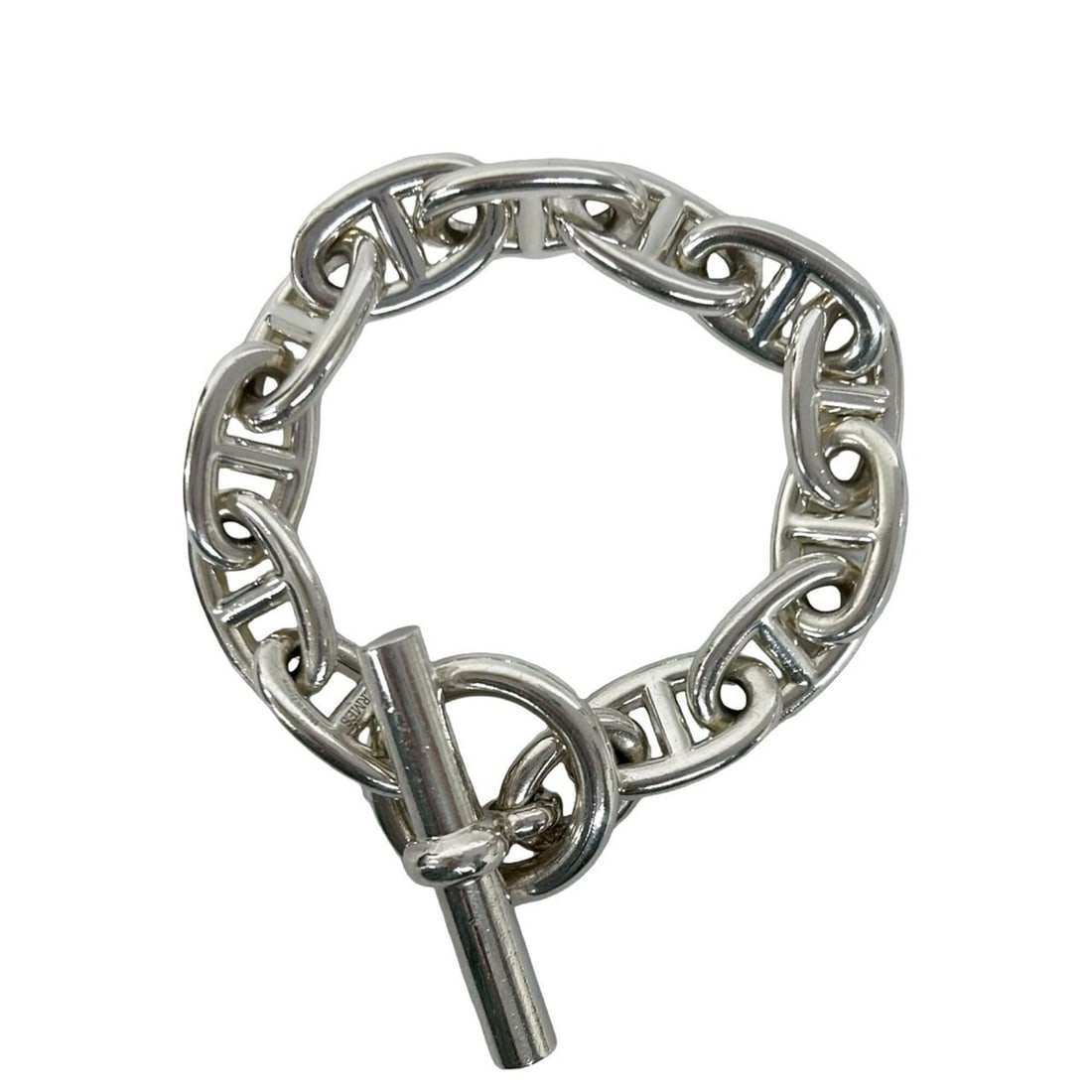 HERMES Chaine d'Ancre TGM 12-link Sterling Silver 925 Chain Bracelet Accessory -0424 (1 of 17)