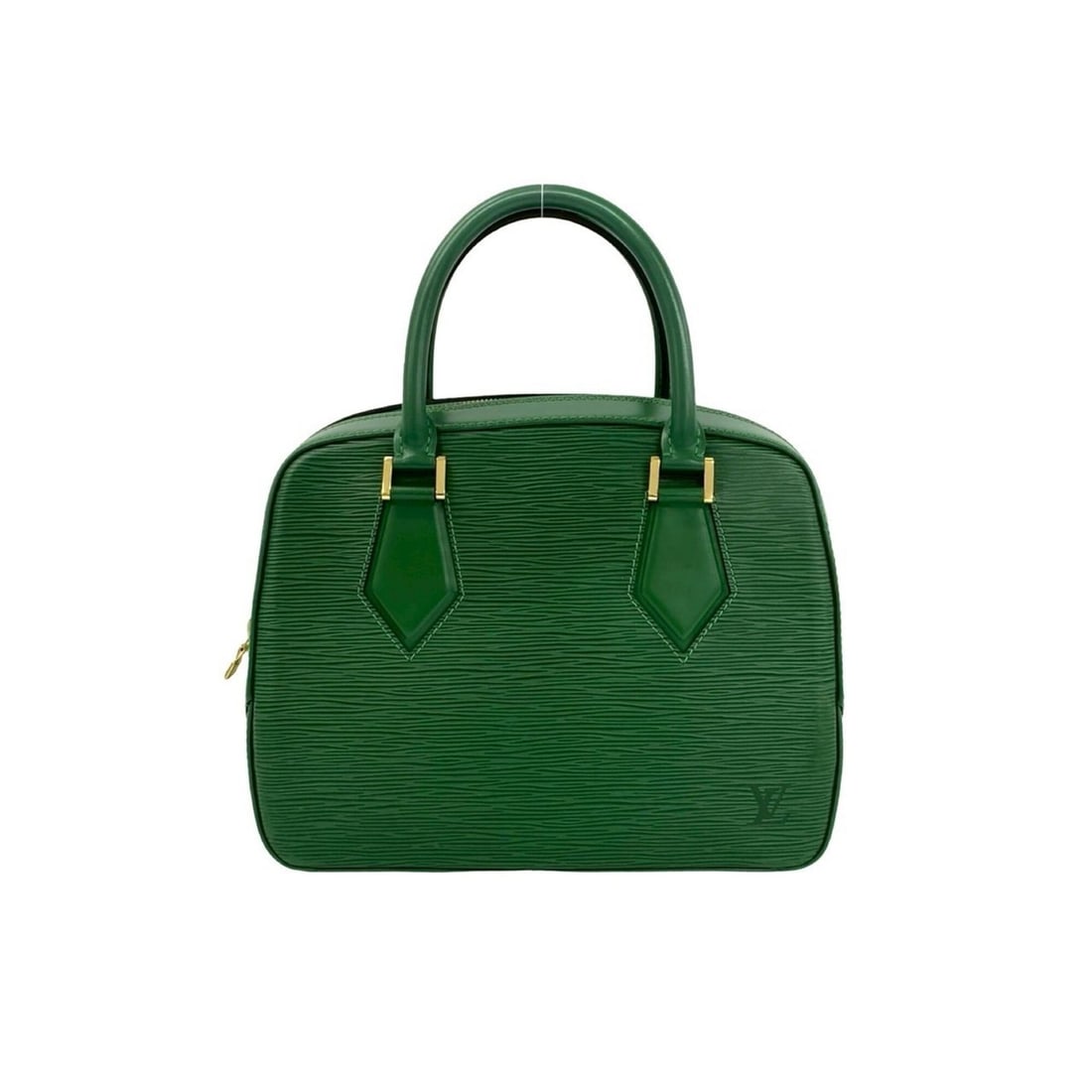 LOUIS VUITTON Vintage Sablon Epi Leather Handbag Mini Boston Bag Borneo Green 480-7: --- Catalog ---Category: SizeSize (HxWxD): 21cm x 25cm x 11.5cm / 8.26'' x 9.84'' x 4.52''Category: DesignType: Boston bag, HandbagColor: GreenGender: WomenMaterial: Leather Category: GeneralBrand: Lo