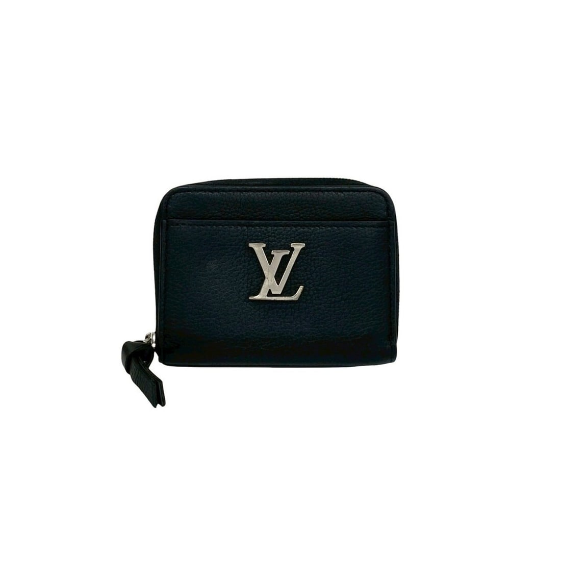 LOUIS VUITTON Lockme Zippy Coin Purse, Leather, Genuine Round Zip Wallet/Coin Case, Black, 30465: --- Catalog ---Category: SizeSize (HxWxD): 8.5cm x 11cm x 2cm / 3.34'' x 4.33'' x 0.78''Category: DesignType: Coin purse/coin caseColor: BlackGender: WomenMaterial: Leather Category: GeneralBrand: Lou