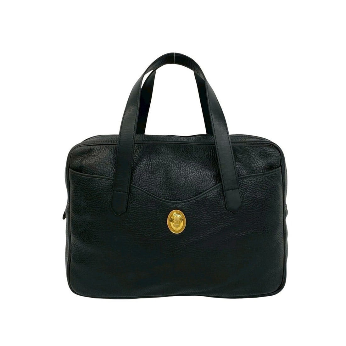 Christian Dior Vintage CD Logo Hardware Leather Handbag Business Bag Black 40261: --- Catalog ---Category: SizeSize (HxWxD): 26cm x 33cm x 7.5cm / 10.23'' x 12.99'' x 2.95''Category: DesignType: HandbagColor: BlackGender: WomenMaterial: Leather Category: GeneralBrand: Christian Dio