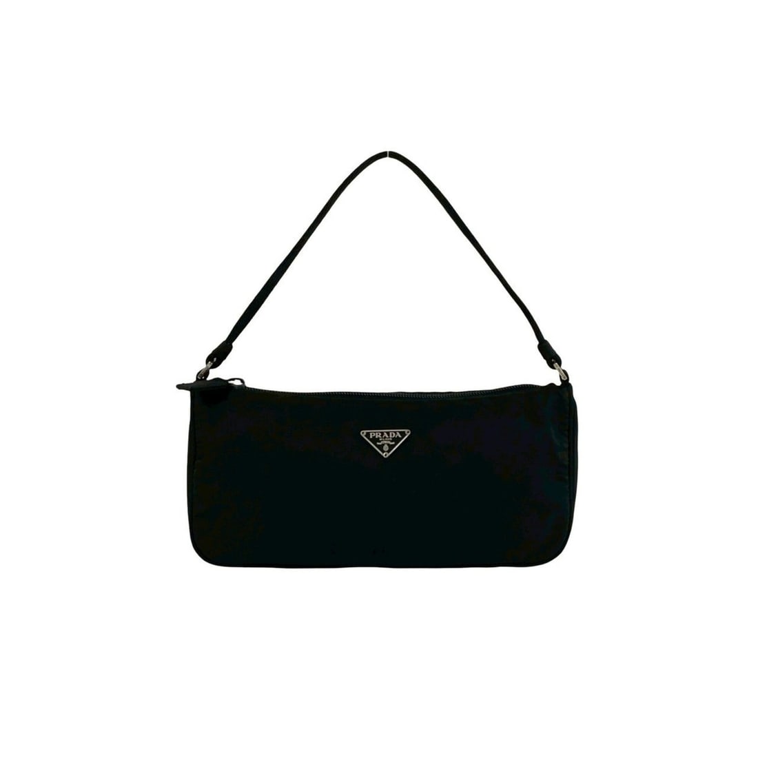 PRADA Prada Triangle Logo Plate Hardware Tessuto Nylon Handbag Mini Pouch One Shoulder Bag Black: --- Catalog ---Category: SizeSize (HxWxD): 11.5cm x 22cm x 6cm / 4.52'' x 8.66'' x 2.36''Category: DesignType: Handbag, Pouch, Shoulder bagColor: BlackGender: WomenMaterial: Nylon Category: GeneralBra