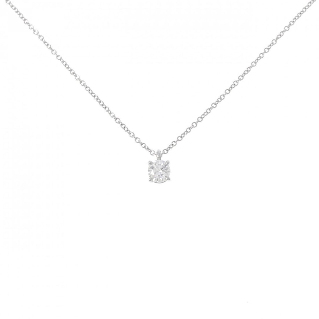 Tiffany & Co. Solitaire Necklace 0.27CT F VS1 3EXT: --- Catalog ---Category: SizeNeck Circumference: 41 cm / 16.14''Category: DesignColor: SilverGender: WomenMaterial: Platinum 950Necklace Type: NecklaceCategory: GeneralBrand: Tiffany--- Item List