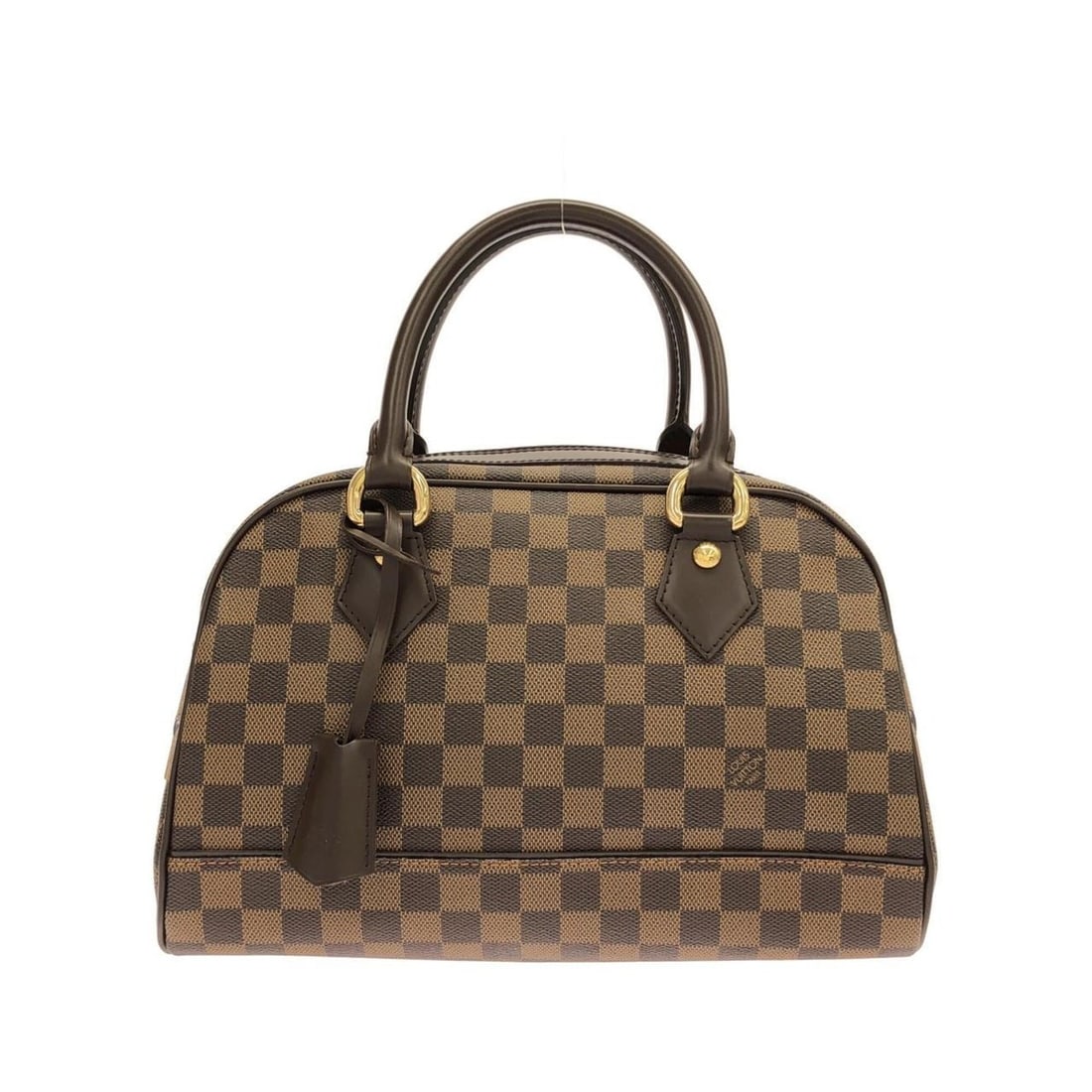 Louis Vuitton Damier Duomo N60008 Handbag: --- Catalog ---Category: SizeSize (HxWxD): 21cm x 31cm x 11cm / 8.26'' x 12.2'' x 4.33''Category: DesignType: HandbagColor: Damier Canvas, EbeneGender: Women,MenMaterial: Coated canvas Category: