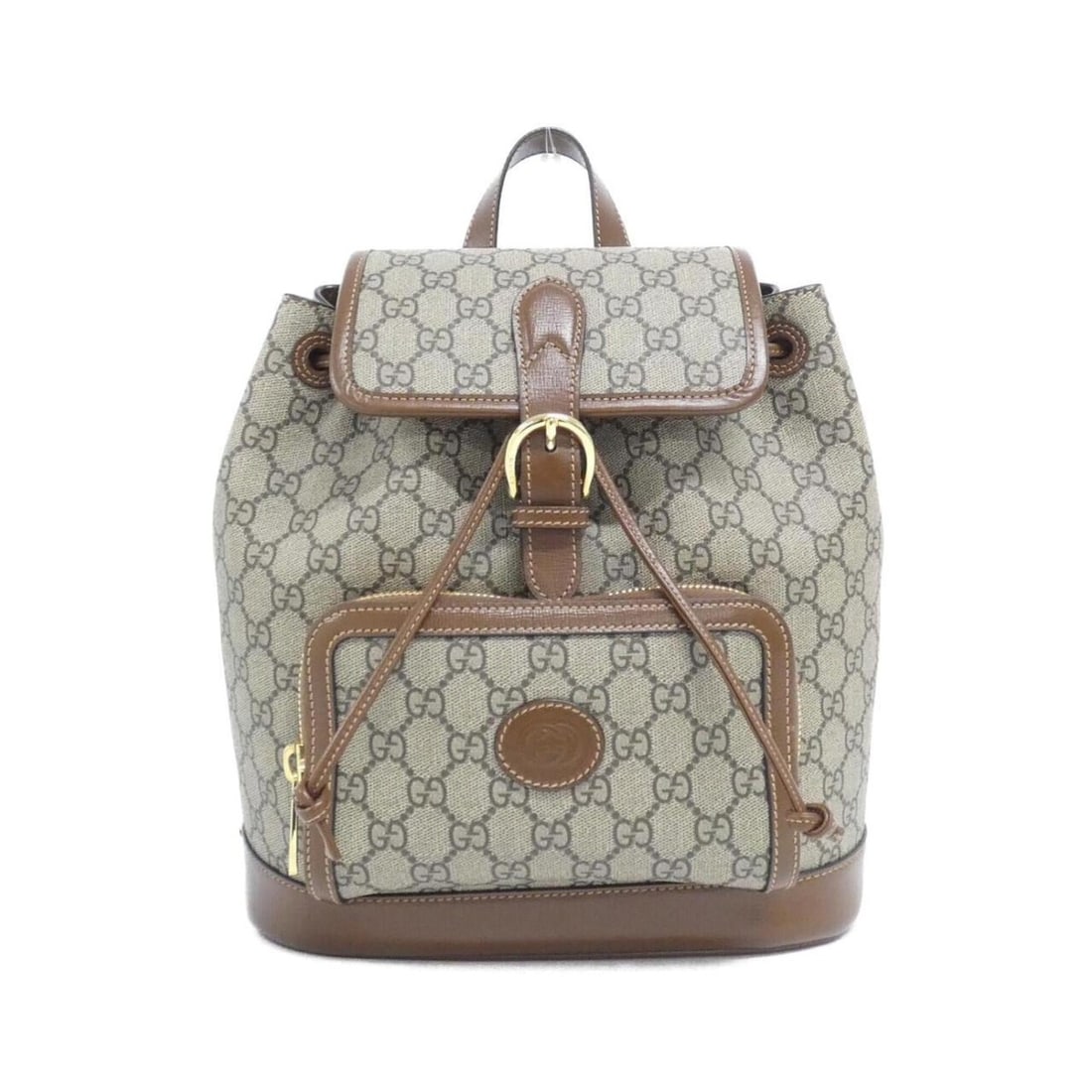 Gucci 674147 92THG Backpack: --- Catalog ---Category: SizeSize (HxWxD): 31cm x 26cm x 12cm / 12.2'' x 10.23'' x 4.72''Category: DesignType: BackpackColor: Beige, BrownGender: Women,MenMaterial: GG Supreme , Canvas Category:
