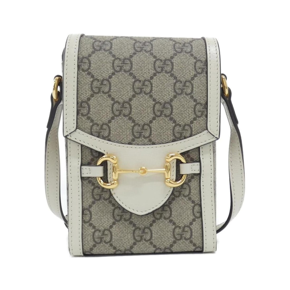Gucci HORSEBIT 1955 625615 92TCG Shoulder Bag: --- Catalog ---Category: SizeSize (HxWxD): 17cm x 11cm x 4cm / 6.69'' x 4.33'' x 1.57''Category: DesignType: Shoulder bagColor: Beige, WhiteGender: Men,WomenMaterial: GG Supreme Hardware Color: