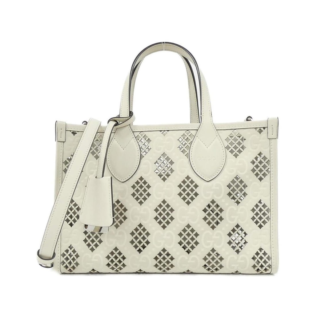 Gucci 777192 AAC1B Handbag: --- Catalog ---Category: SizeSize (HxWxD): 20cm x 28cm x 10cm / 7.87'' x 11.02'' x 3.93''Category: DesignType: Handbag, PouchColor: WhiteGender: WomenMaterial: GG leather Hardware Color: