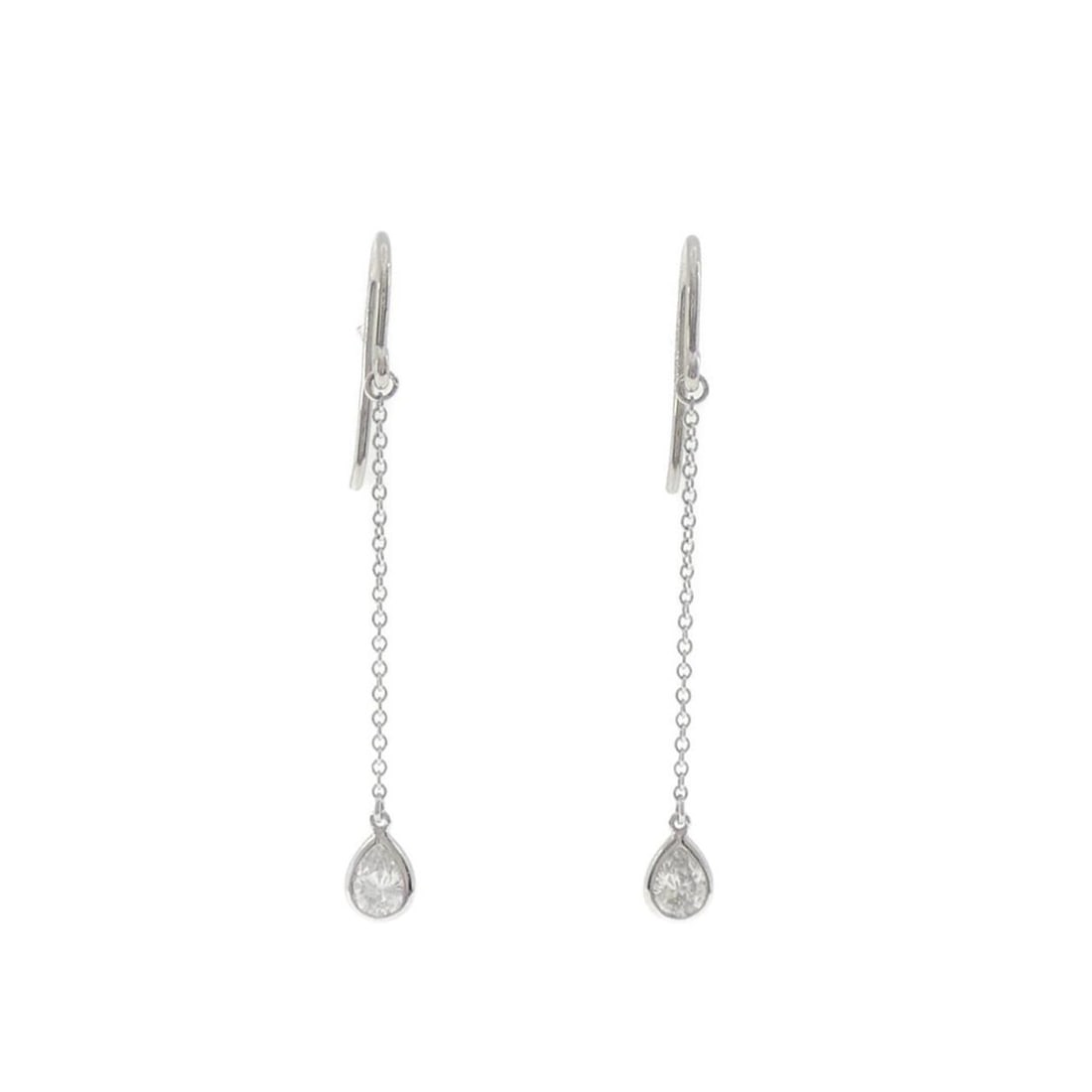 Tiffany & Co. By the Yard Drop Pair Earrings: --- Catalog ---Category: SizeSize (HxWxD): 37.00mm x 4.80mm / 1.46'' x 0.19''Category: DesignType: Stud earringsStone: DiamondGender: WomenMaterial: Platinum 950Category: GeneralBrand: Tiffany---