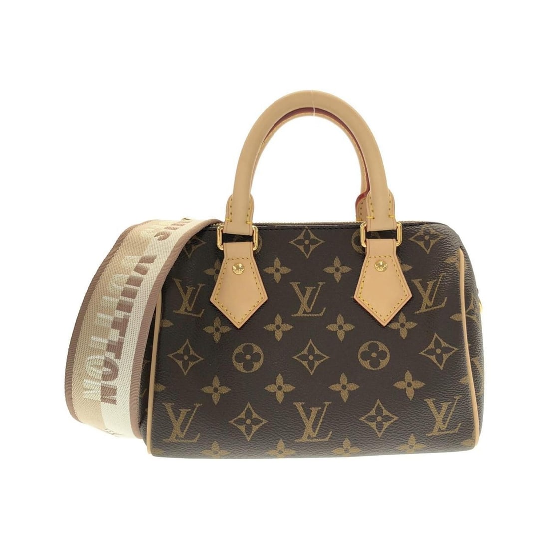 Louis Vuitton Monogram Speedy Bandoulière 20cm M46222 Boston Bag: --- Catalog ---Category: SizeSize (HxWxD): 14.5cm x 20.5cm x 11cm / 5.7'' x 8.07'' x 4.33''Category: DesignType: Boston bagColor: Beige, MarronGender: Men,WomenMaterial: Coated canvas Hardware Color: