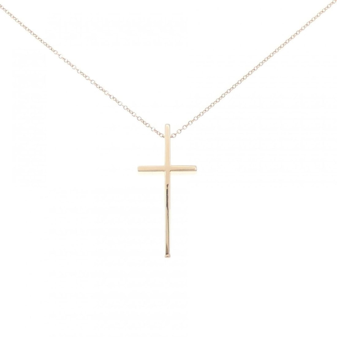 Tiffany Cross Necklace: --- Catalog ---Category: SizePendant Size: 30.5mm x 13.5mm / 1.2'' x 0.53''Neck Circumference: 46 cm / 18.11''Category: DesignGender: WomenMaterial: Pink gold (18K)Pendant Type: PendantNecklace Type: