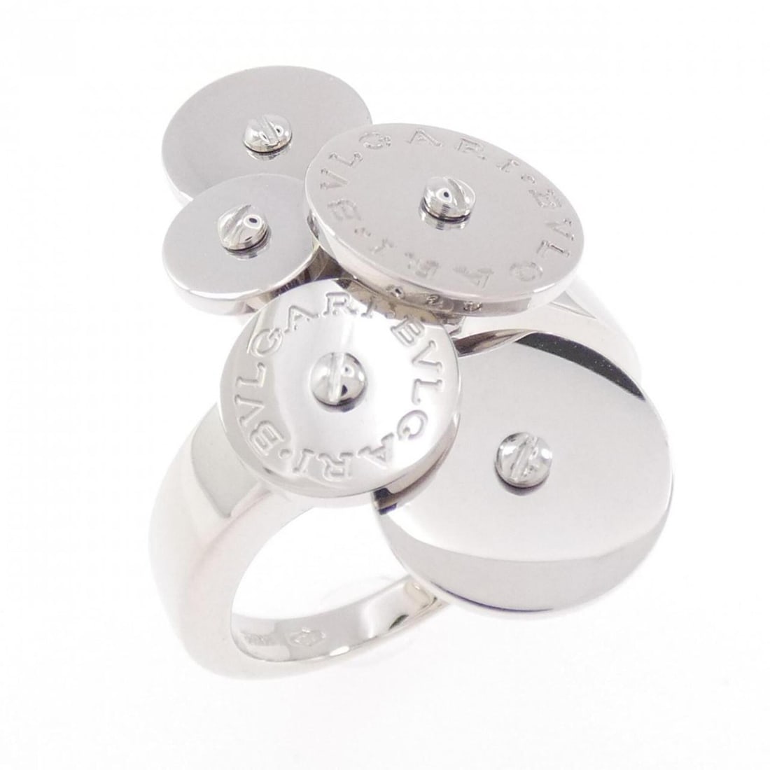 Bvlgari Cycladi Ring: --- Catalog ---Category: SizeJP Size: 11US Size: 6Category: DesignType: Band ringColor: White goldGender: WomenMaterial: White gold (18K)Category: GeneralBrand: Bvlgari--- Item List ---Section: