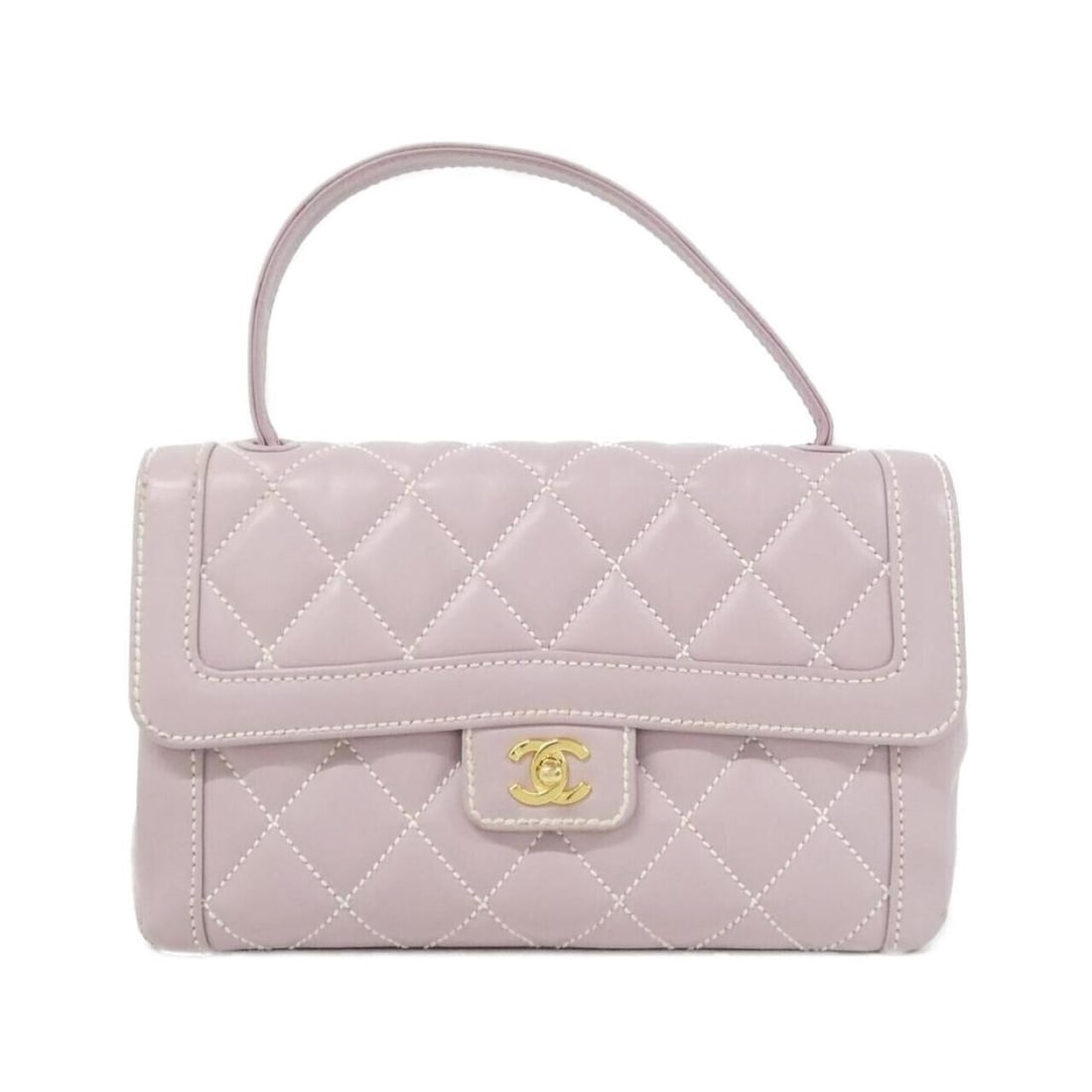 Chanel Wild Stitch Line 27570 Handbag: --- Catalog ---Category: SizeSize (HxWxD): 19cm x 31cm x 7cm / 7.48'' x 12.2'' x 2.75''Category: DesignType: HandbagColor: Light purpleGender: WomenMaterial: Leather Leather/Fur Type: