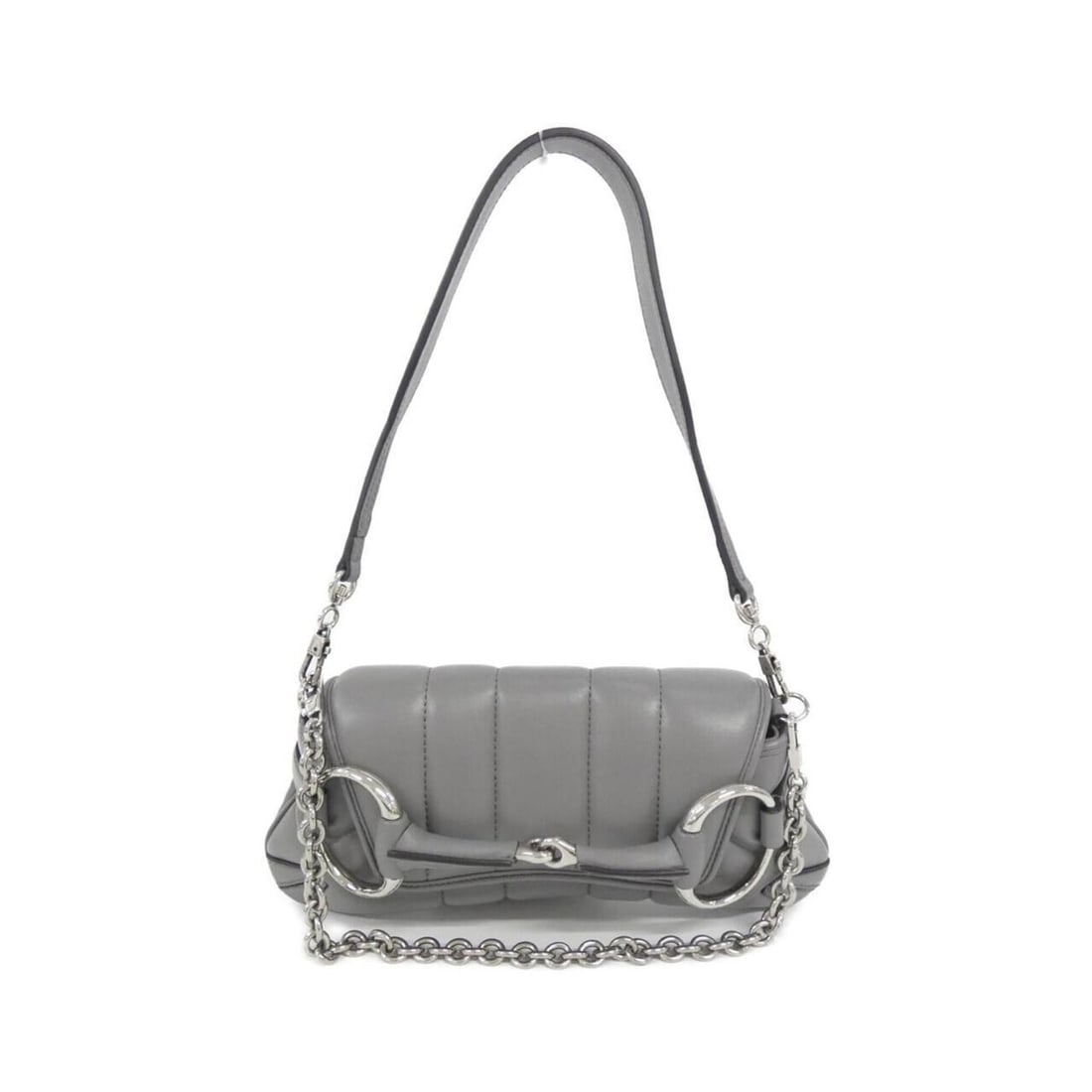 Gucci 764339 AACU1 Shoulder Bag: --- Catalog ---Category: SizeSize (HxWxD): 12cm x 27cm x 5cm / 4.72'' x 10.62'' x 1.96''Category: DesignType: Shoulder bagColor: GrayGender: WomenMaterial: Quilting , Leather Category: GeneralMPN: 764