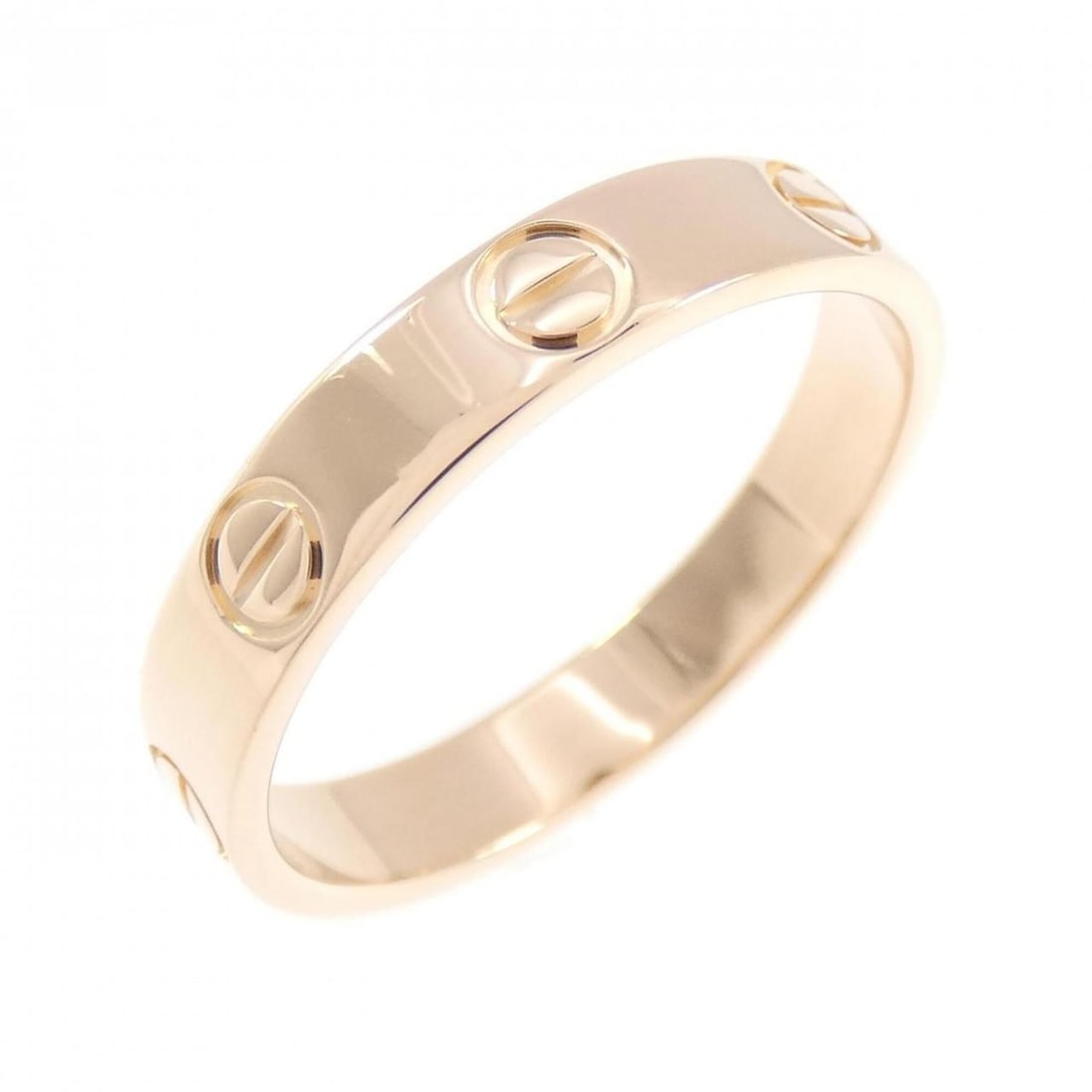 Cartier Mini Love Ring: --- Catalog ---Category: SizeUS Size: 7Brand Size: 54Category: DesignType: Band ringColor: Pink goldGender: WomenMaterial: Pink gold (18K)Category: GeneralBrand: Cartier--- Item List ---Section: