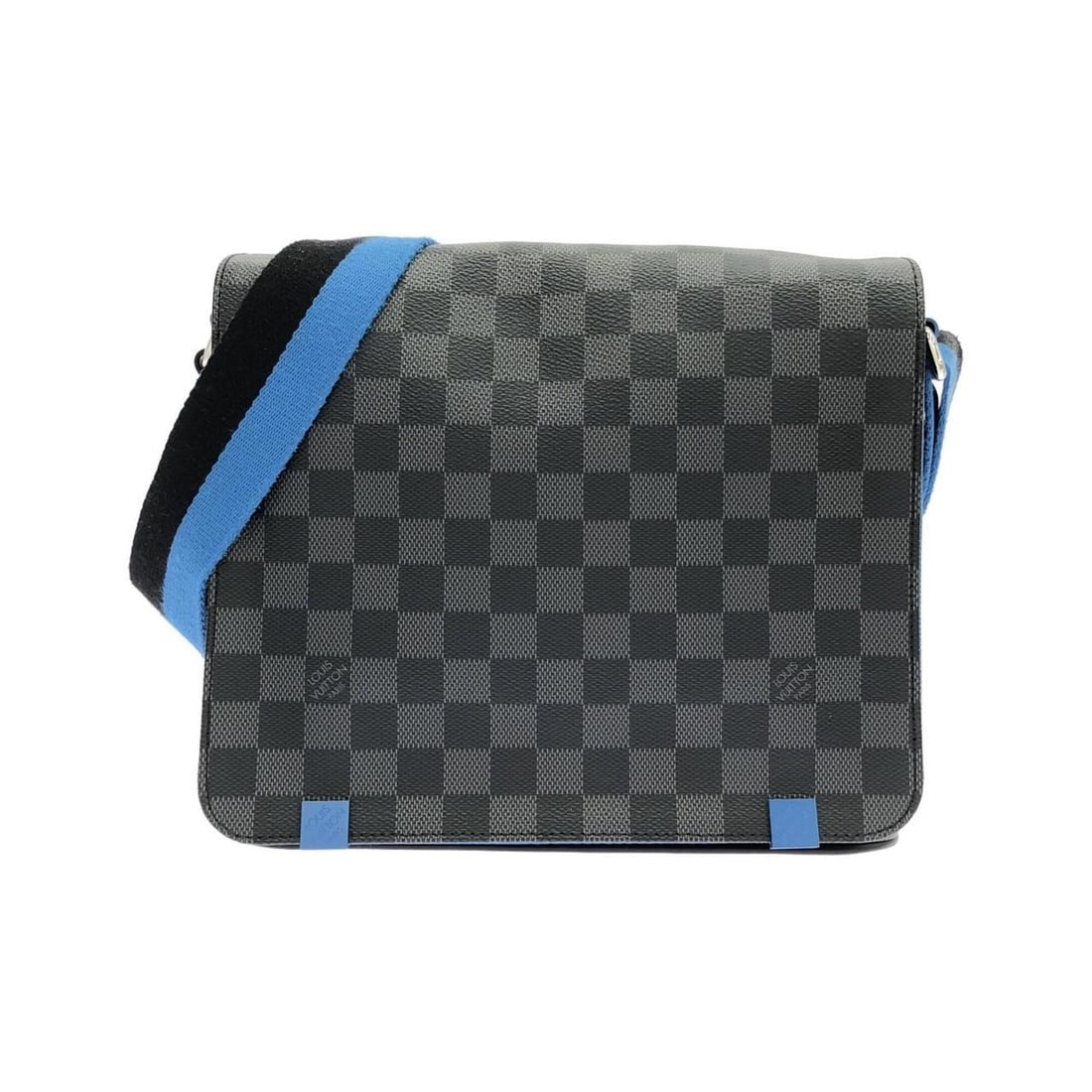 Louis Vuitton Damier Graphite District N42420 Shoulder Bag: --- Catalog ---Category: SizeSize (HxWxD): 21cm x 25cm x 6cm / 8.26'' x 9.84'' x 2.36''Category: DesignType: Shoulder bagColor: Blue, Dark gray, GraphiteGender: Women,MenMaterial: Coated canvas